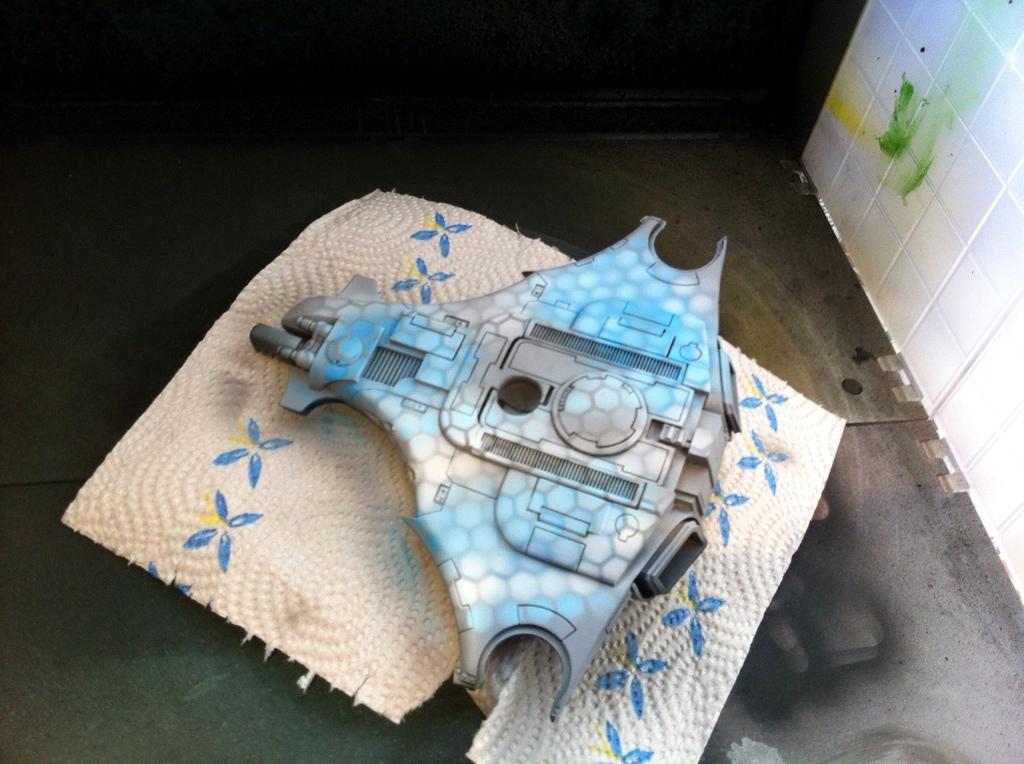 Airbrush, Carbon Fibre, Object Source Lighting, Tau, Tempus Fugitives, Warhammer 40,000