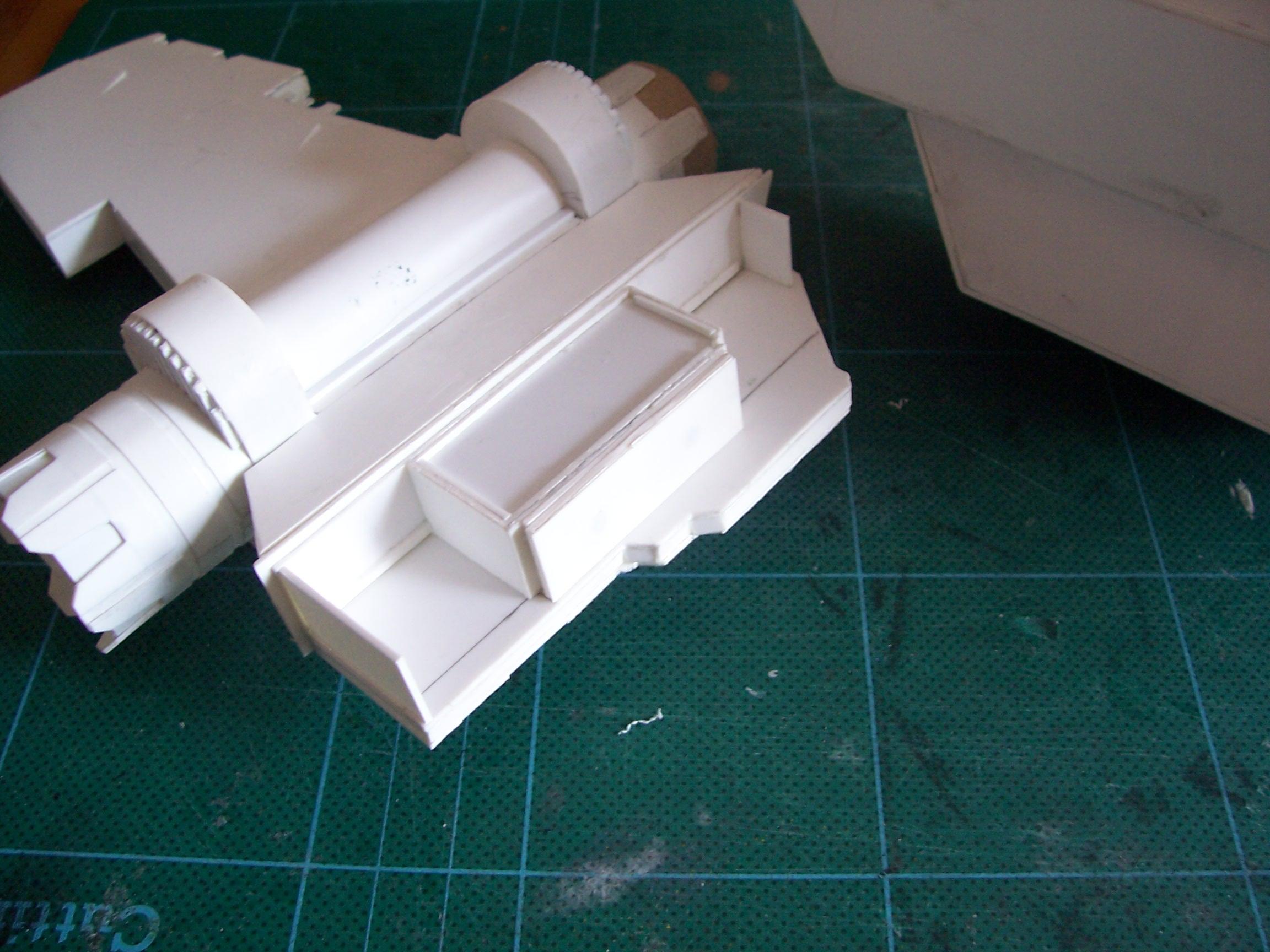 Gunship, Plasticard, Scratch Build, Thunderhawk, Work In Progress