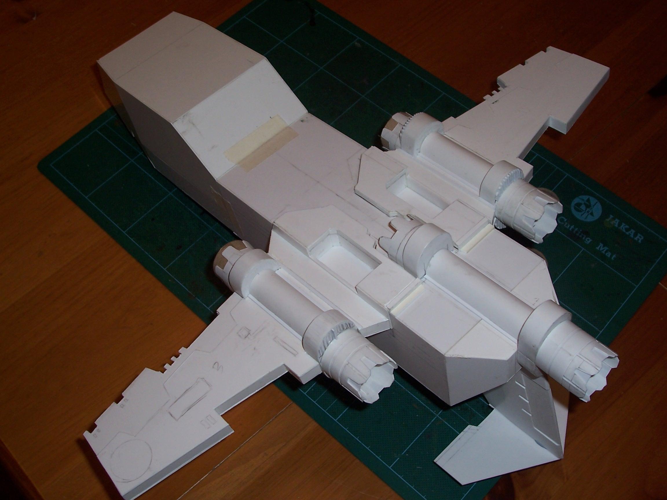 Gunship, Plasticard, Scratch Build, Thunderhawk, Work In Progress