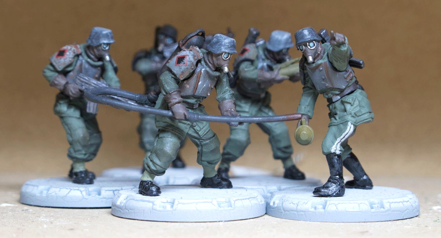 Axis, Dust Tactics, Dust Warfare, Prepaint, Sturmpionieres, Weird War 2