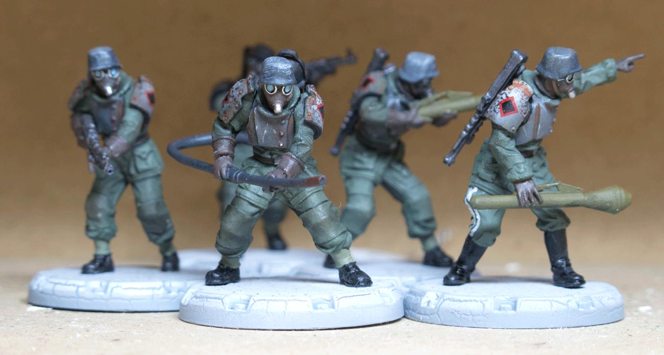 Axis, Dust Tactics, Dust Warfare, Prepaint, Sturmpionieres, Weird War 2