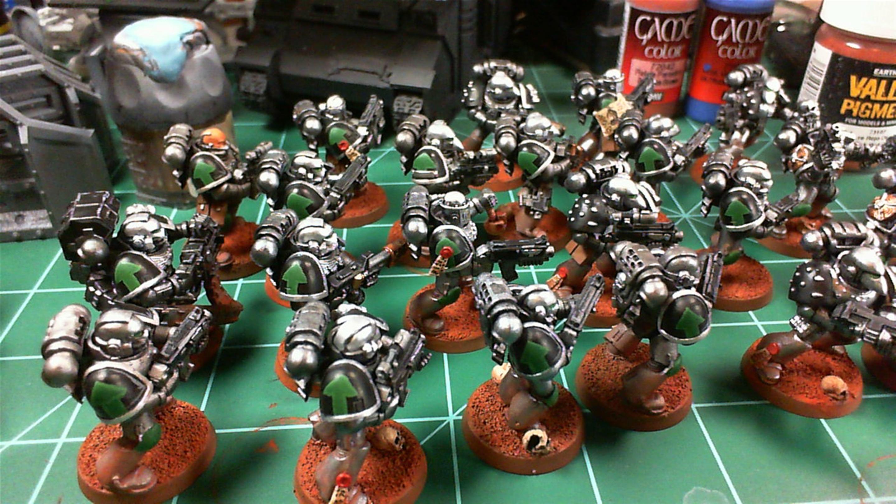 Freehand, Silver Skulls, Space Marines, Tactical Arrows, Tactical Squad, Tacticals