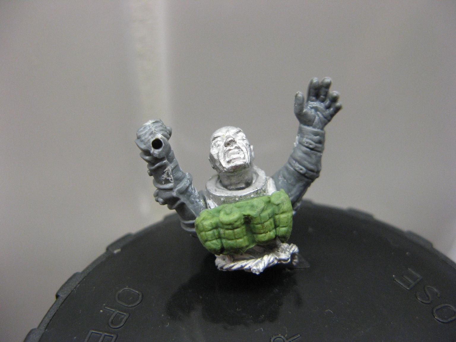 human bomb, there will be a wire to the grenades from the hand with the hole
