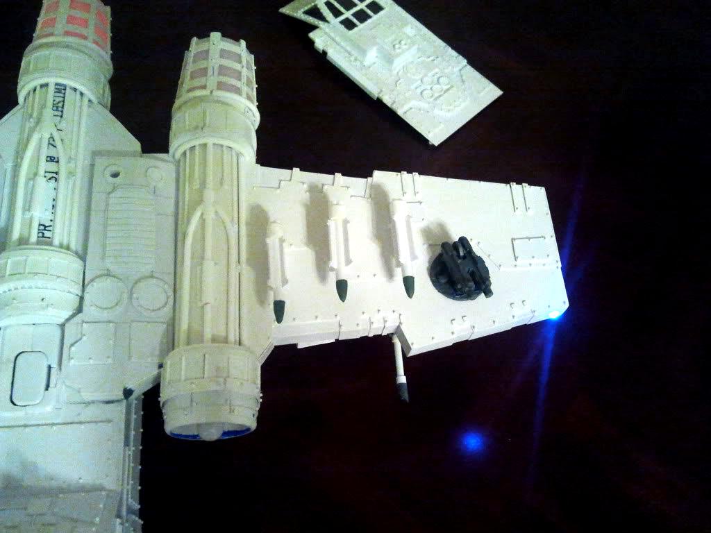 Gunship, Led Lights, Scratch, Space Marines, Thunderhawk
