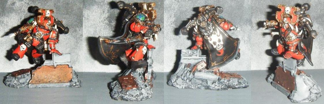 Champion, Chaos, Cloak, Conversion, Freehand, Khorne, Smc, Space Marines, World Eaters