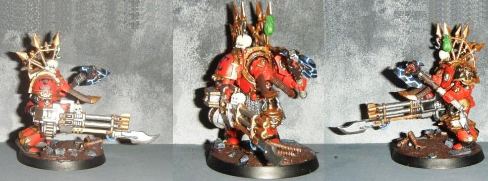 Autocanon, Chaos, Conversion, Khorne, Rippergun, Smc, Space Marines, Terminator Armor, World Eaters