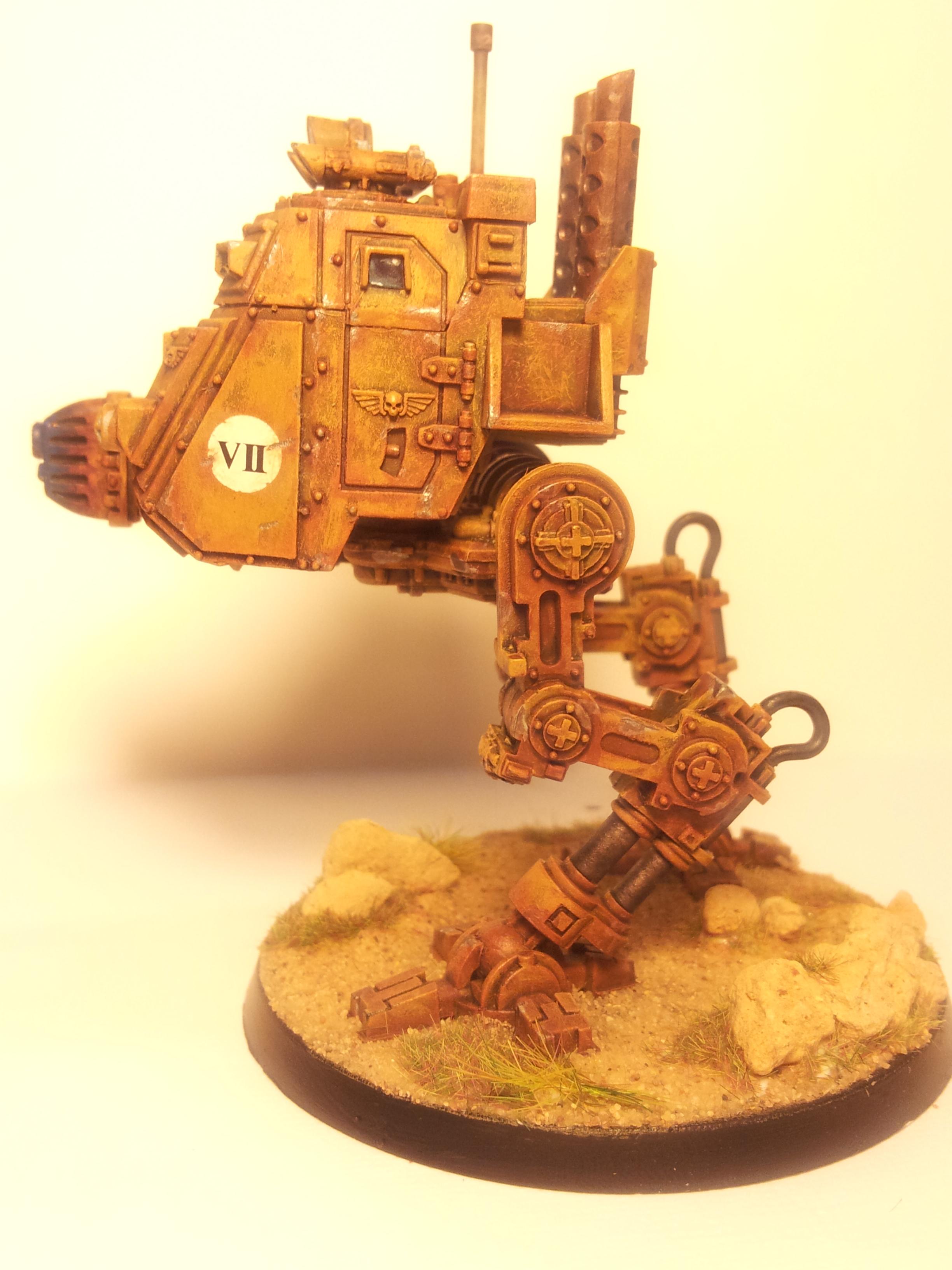 Armored, Armoured, Desert, Imperial Guard, Ochre, Rusty, Sand, Scratched, Sentinel, Weathered, Worn