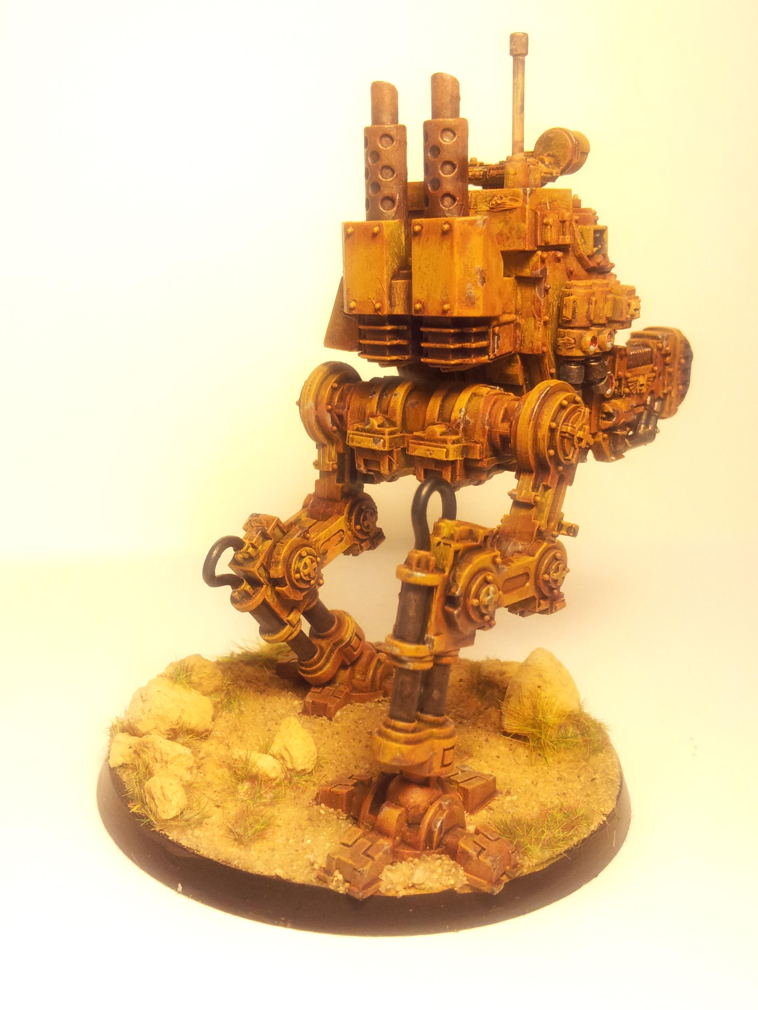 Armored, Armoured, Desert, Imperial Guard, Ochre, Rusty, Sand, Scratched, Sentinel, Weathered, Worn