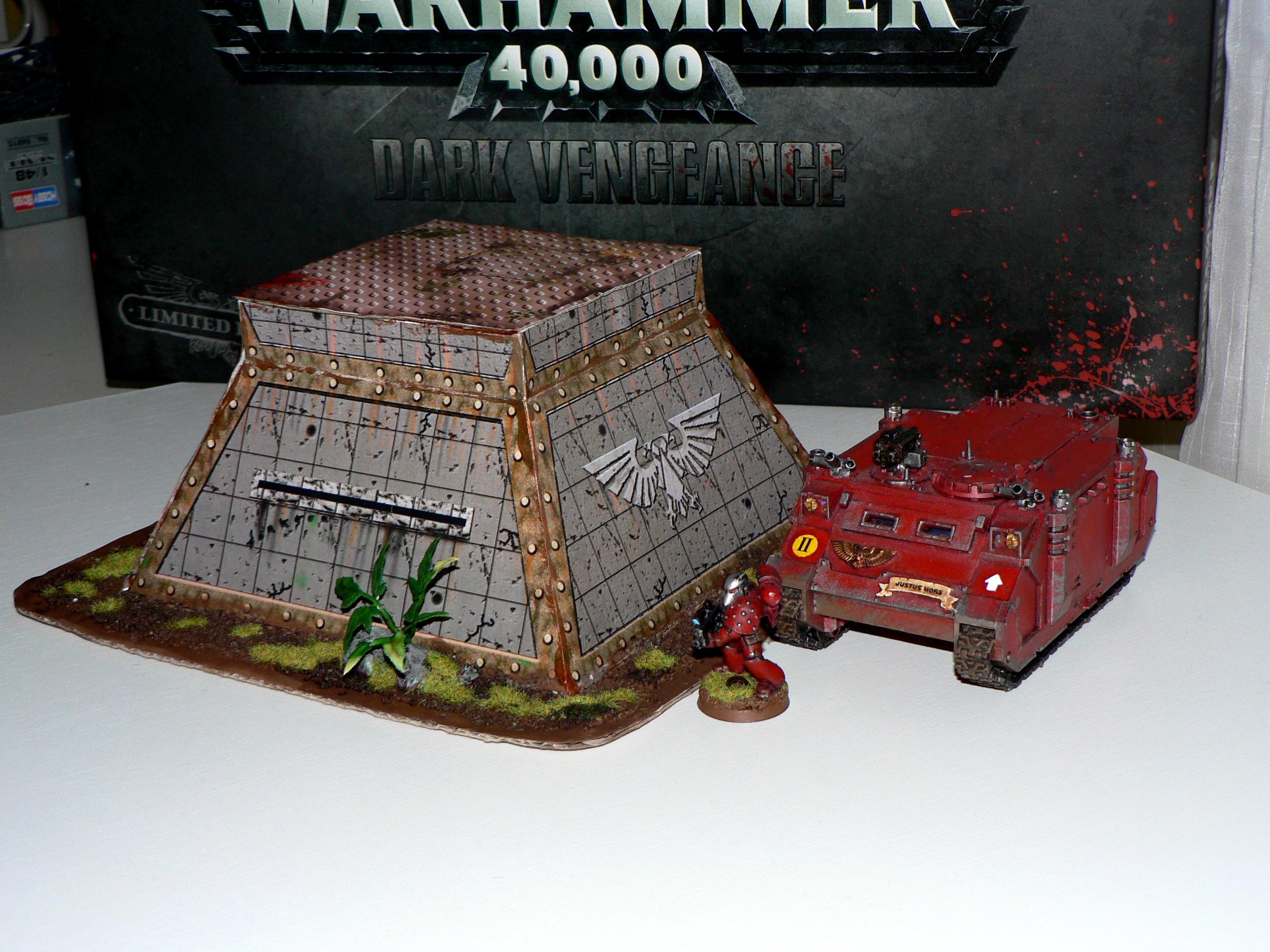 Bunker, Paper, Papercraft, Terrain