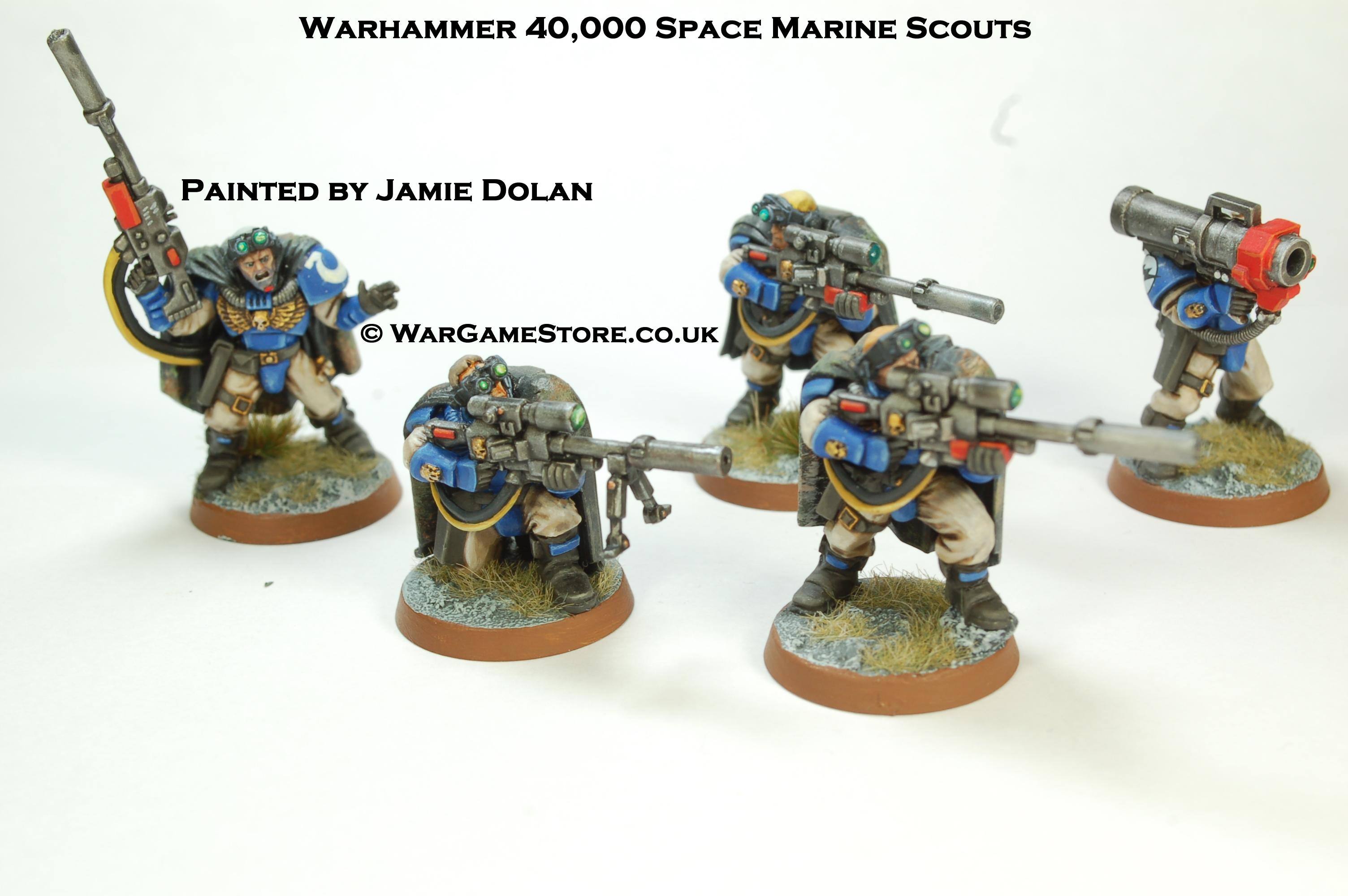 Space Marine Scouts, Warhammer Fantasy, Warmachine