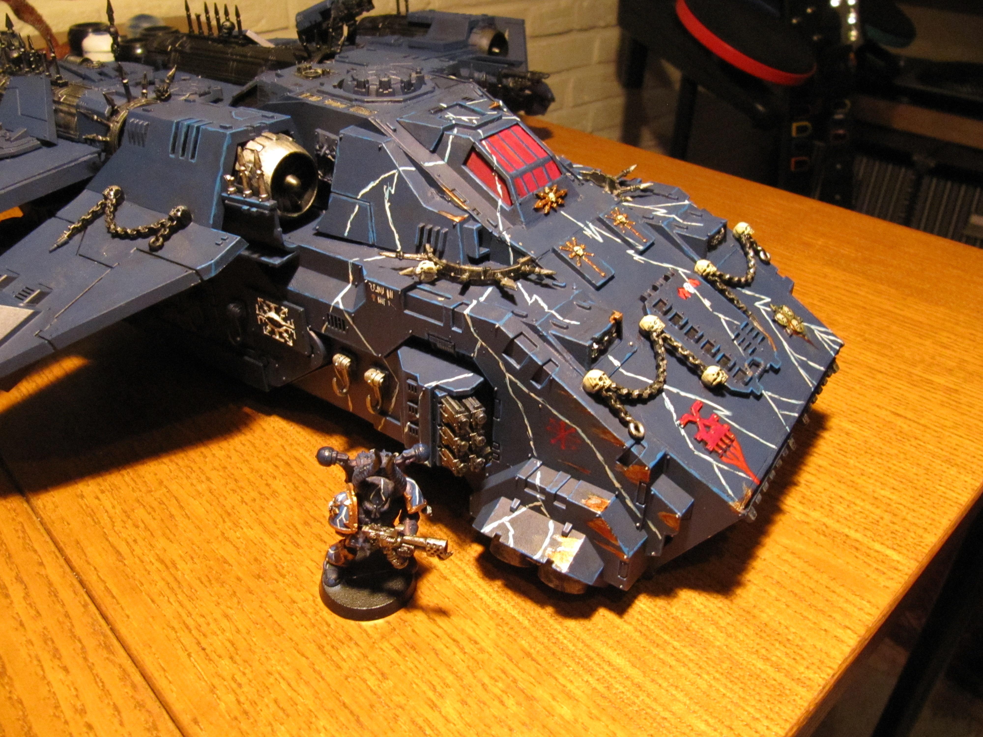 Chaos Space Marines, Conversion, Flyer, Horus Heresy, Night Lords, Stormbird, Thunderhawk, Traitor Marines, Work In Progress