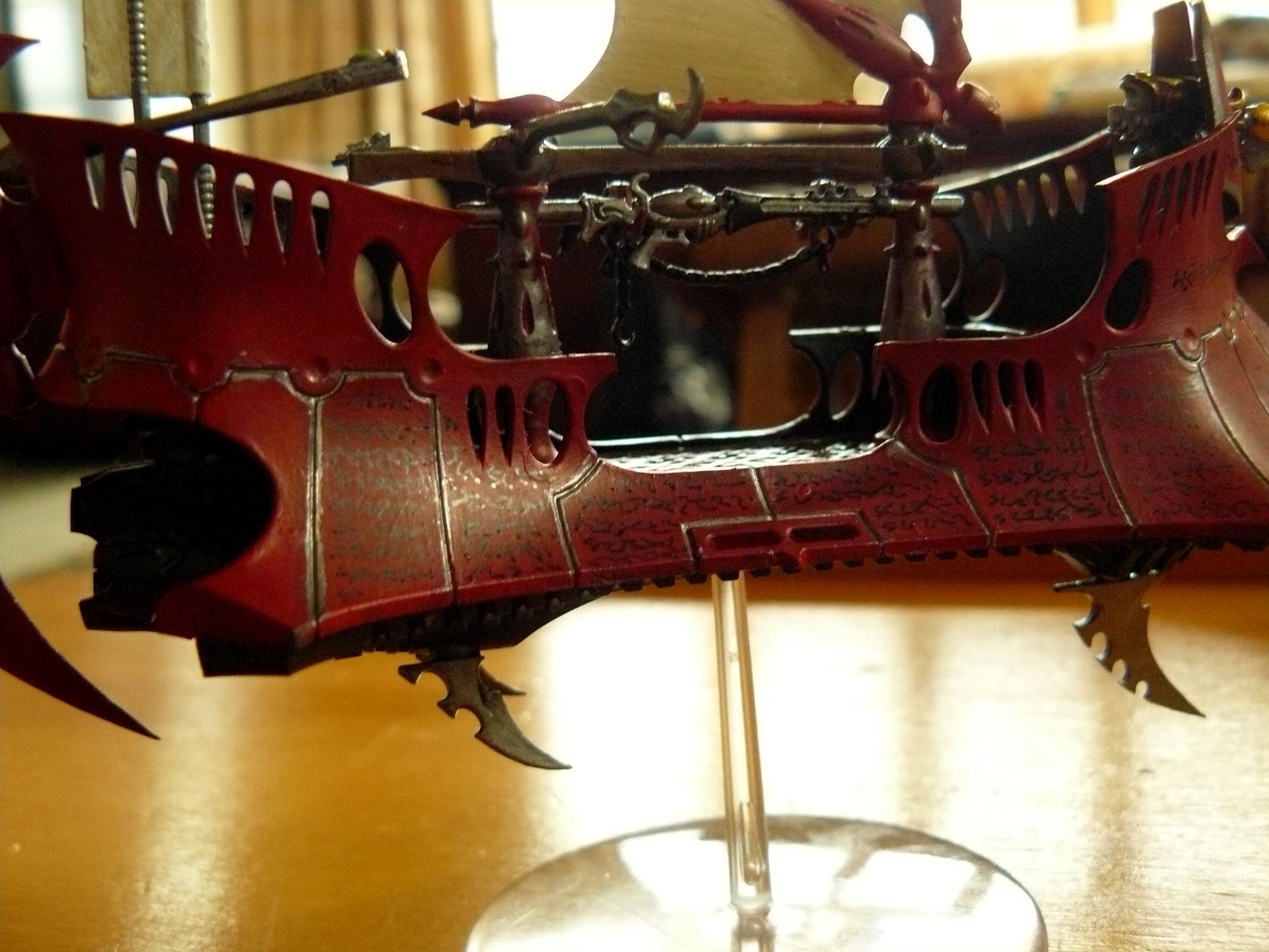 Dark Eldar, Drukhari, Raider, Work In Progress