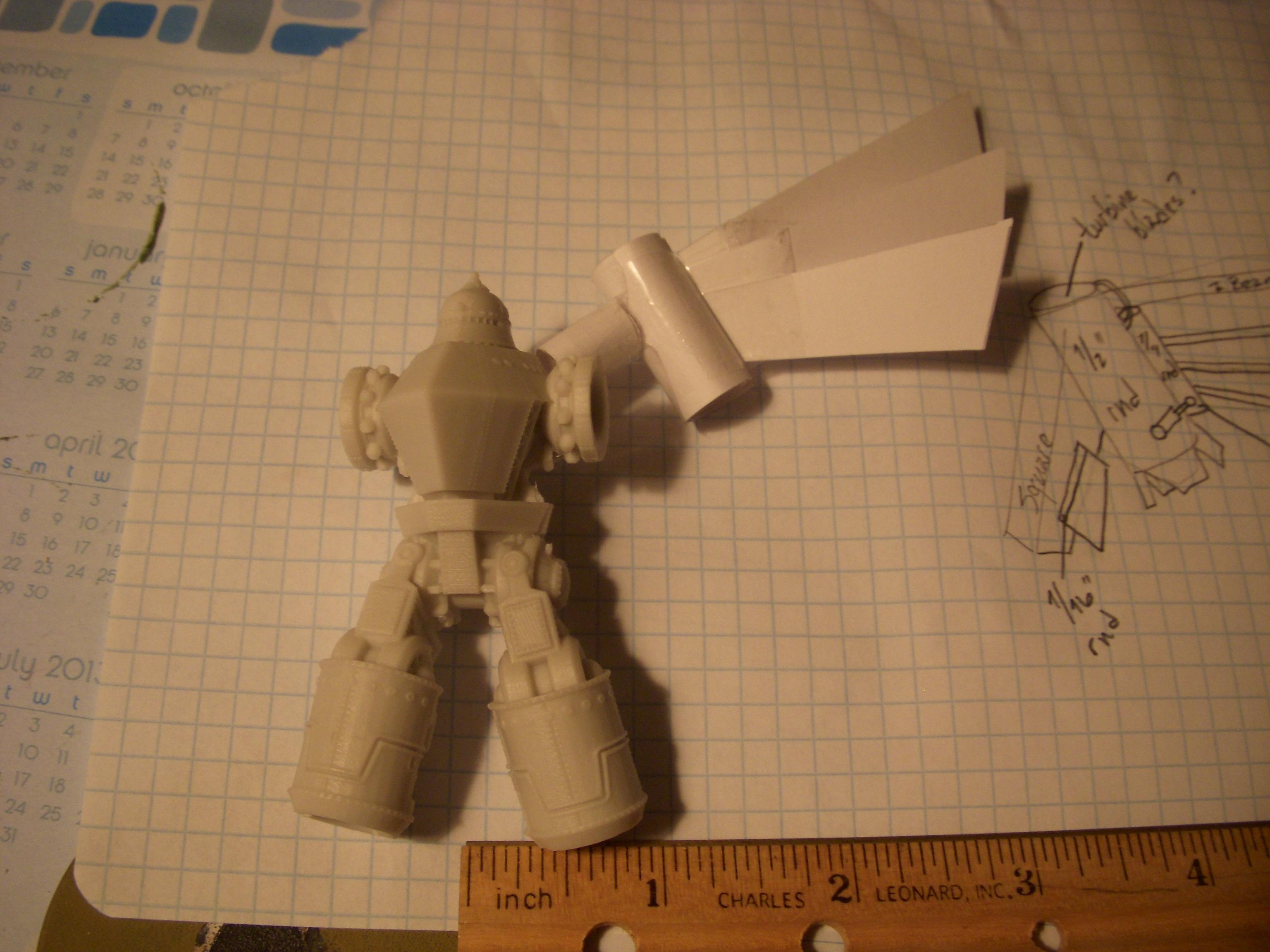 Conversion, Daemon Prince, Mechanical, Resin, Robot, Winged, Work In Progress