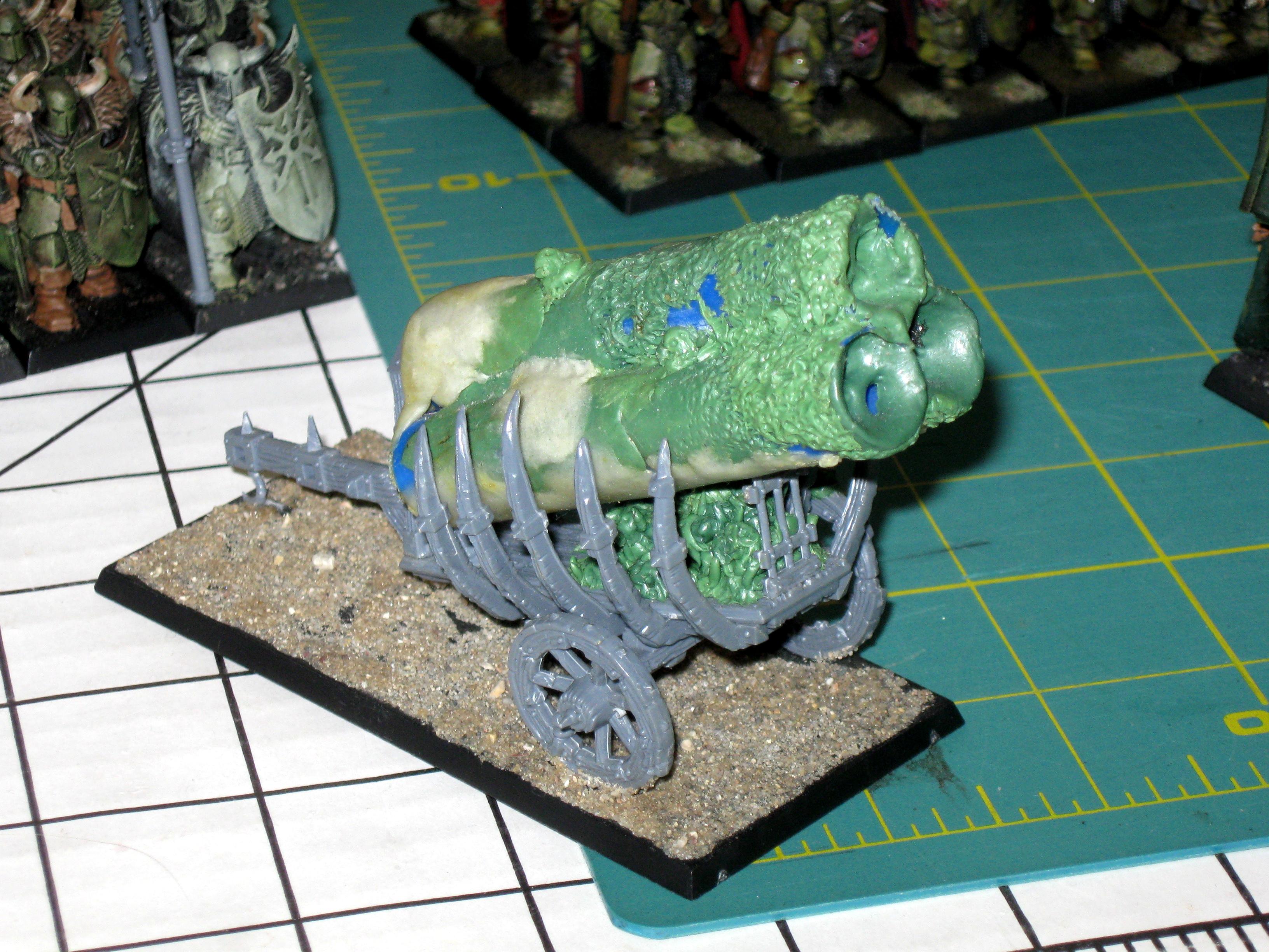 Battle, Chaos, Conversion, Hellcannon, Host, Nurgle, Of, Rot, Tarnished, The, Warhammer Fantasy, Warriors, Warshrine, Woc