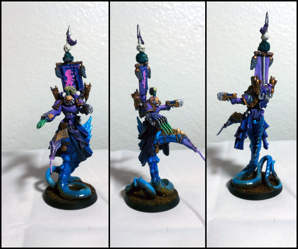 Chaos, Chaos Lord, Chaos Mounts, Chaos Space Marines, Noise Marines, Pink, Purple, Slaanesh, Steed Of Slaanesh