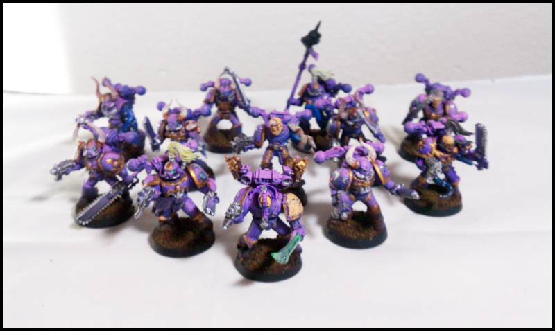 Chaos Chaos Space Marines Noise Marines Pink Purple Slaanesh Assault Squad Gallery