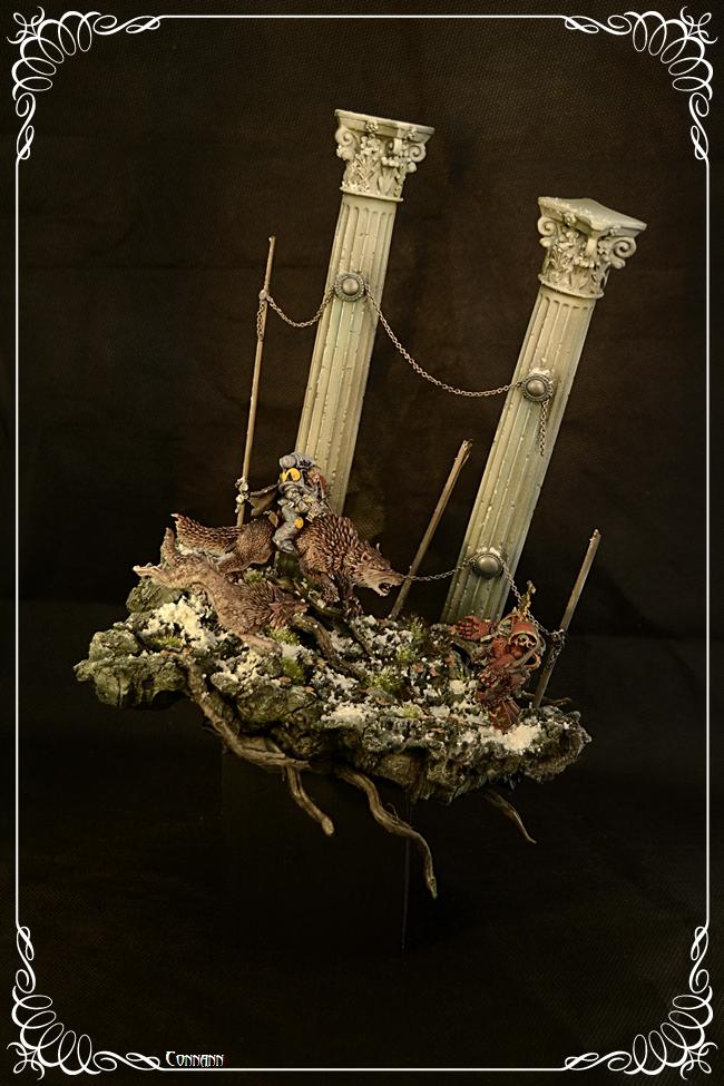 Chaos, Khorne, Space Marines, Space Wolves, Terrain W40k