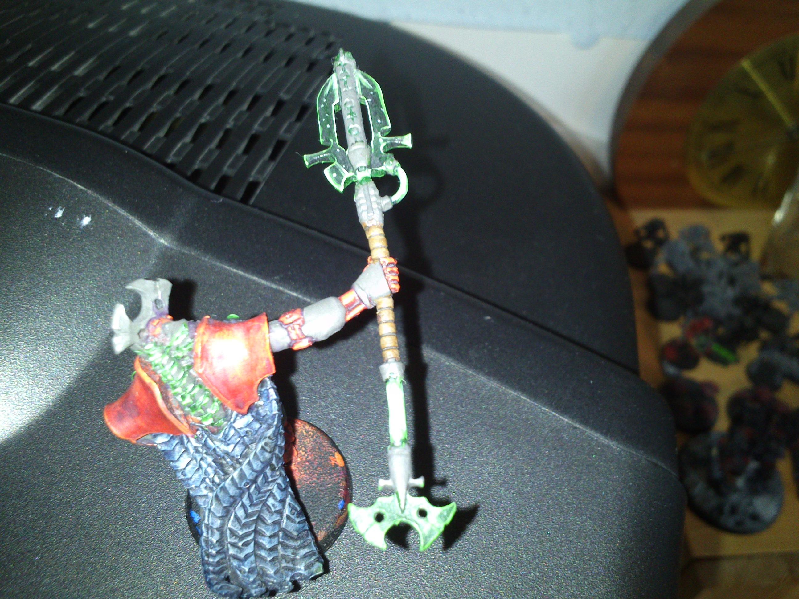 Necron overlord top view of staff