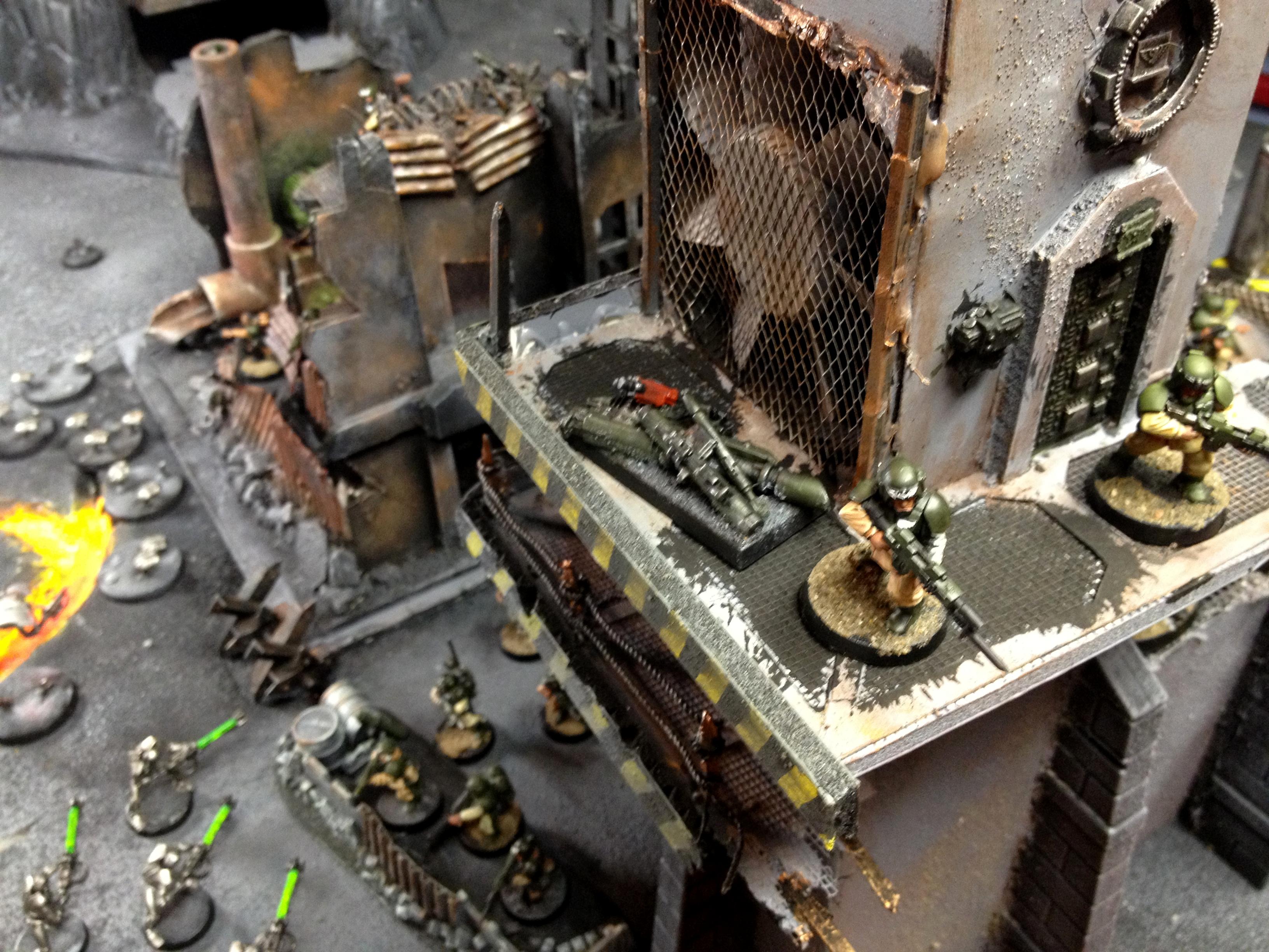Barricade, Board, Buildings, Bunker, Cities Of Death, City, Imperial Guard, Lava, Necrons, Terrain