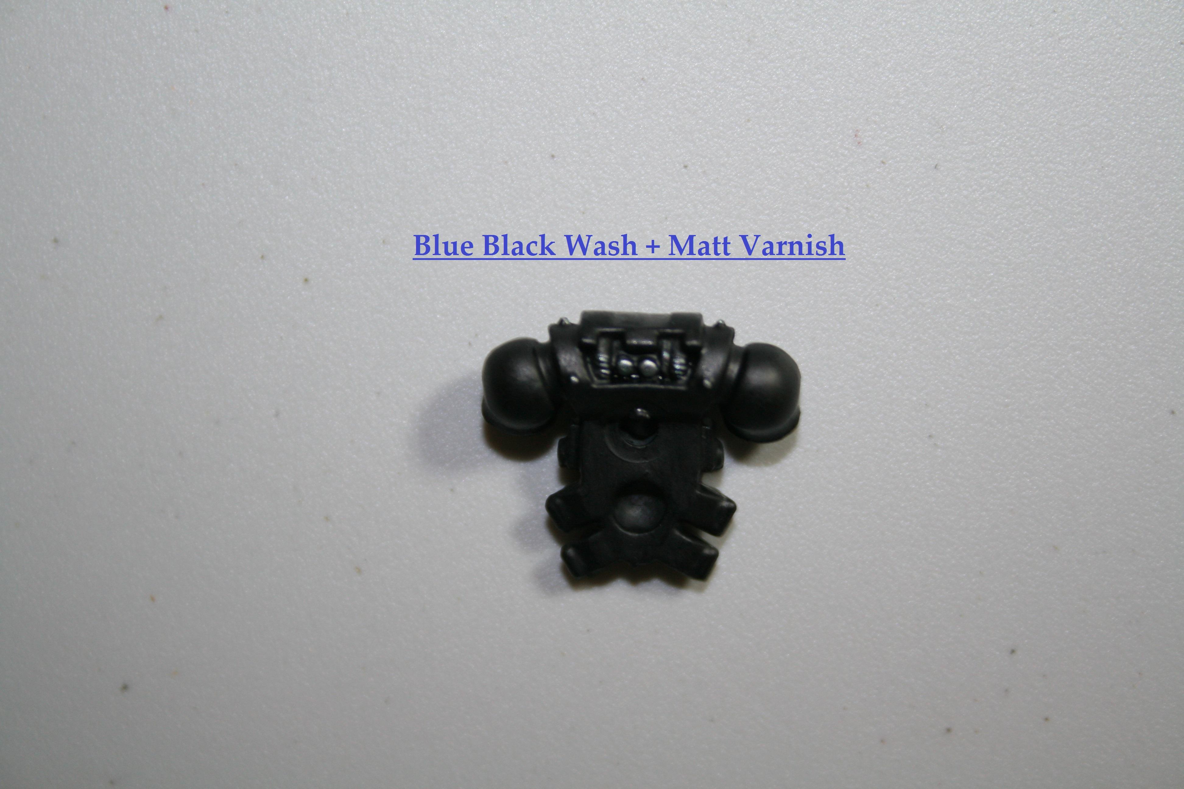 Blue Black Wash + Matt Varnish Back