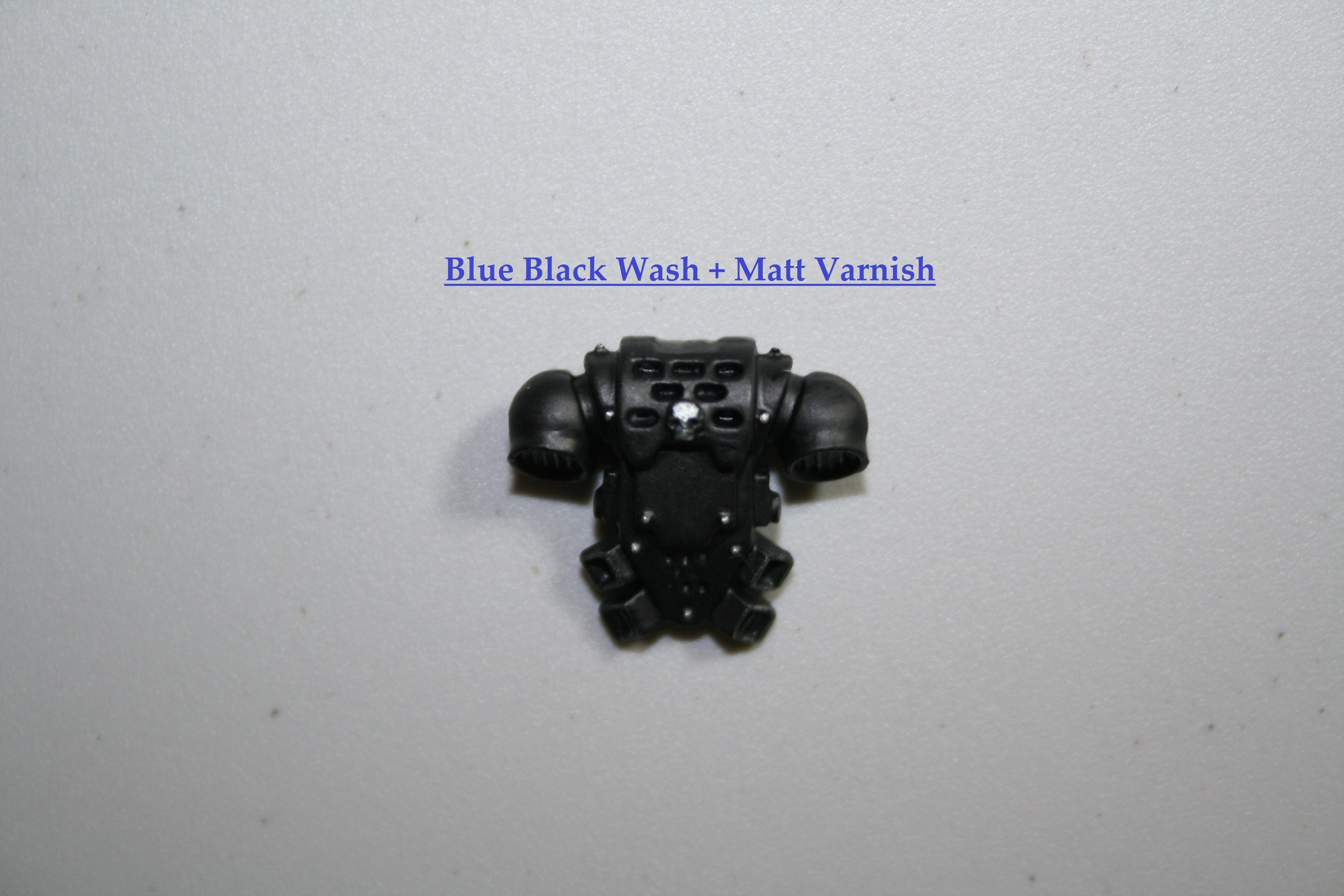 Blue Black Wash + Matt Varnish Front