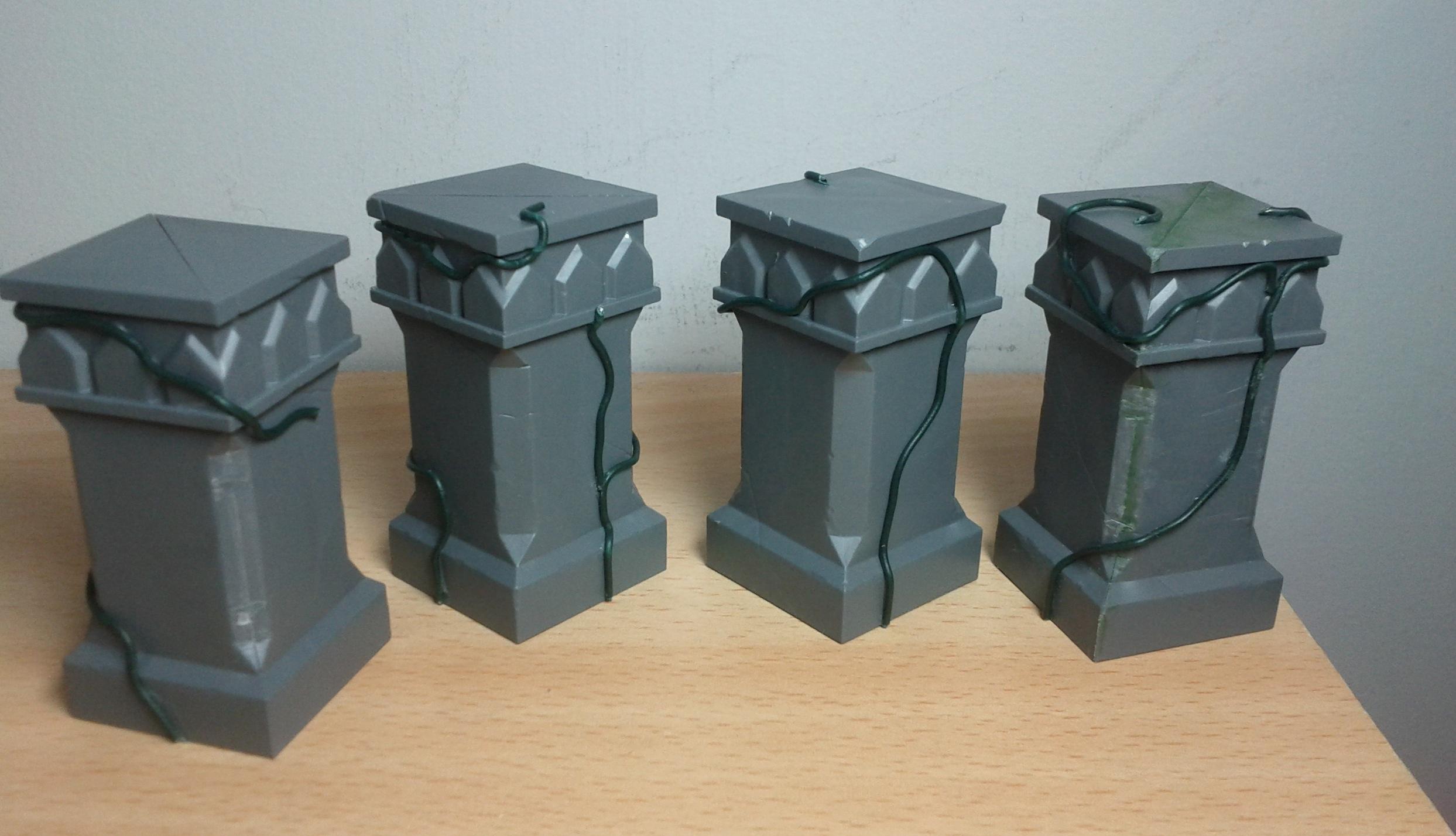 Columns with vines WIP
