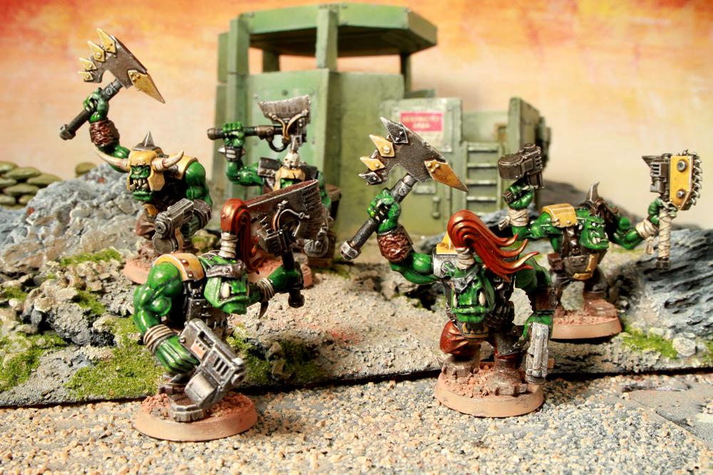 Choppa, Greenskin, Nob, Orks, Slugga, Warhammer 40,000