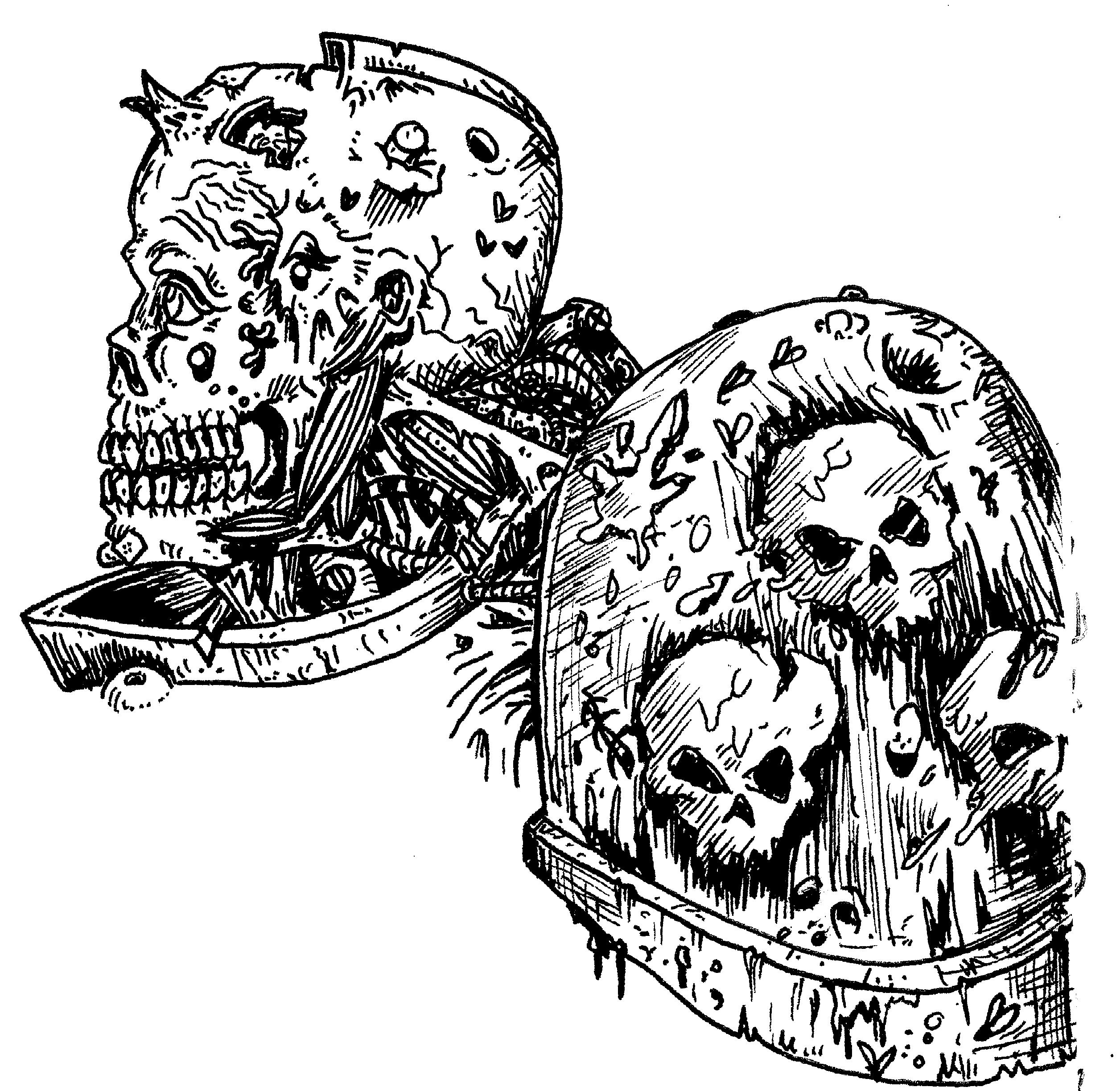 Artwork, Dead, Drawing, Nurgle, Old, Plague, School, Seuchenmarine, Space Marines, Style, Ugly