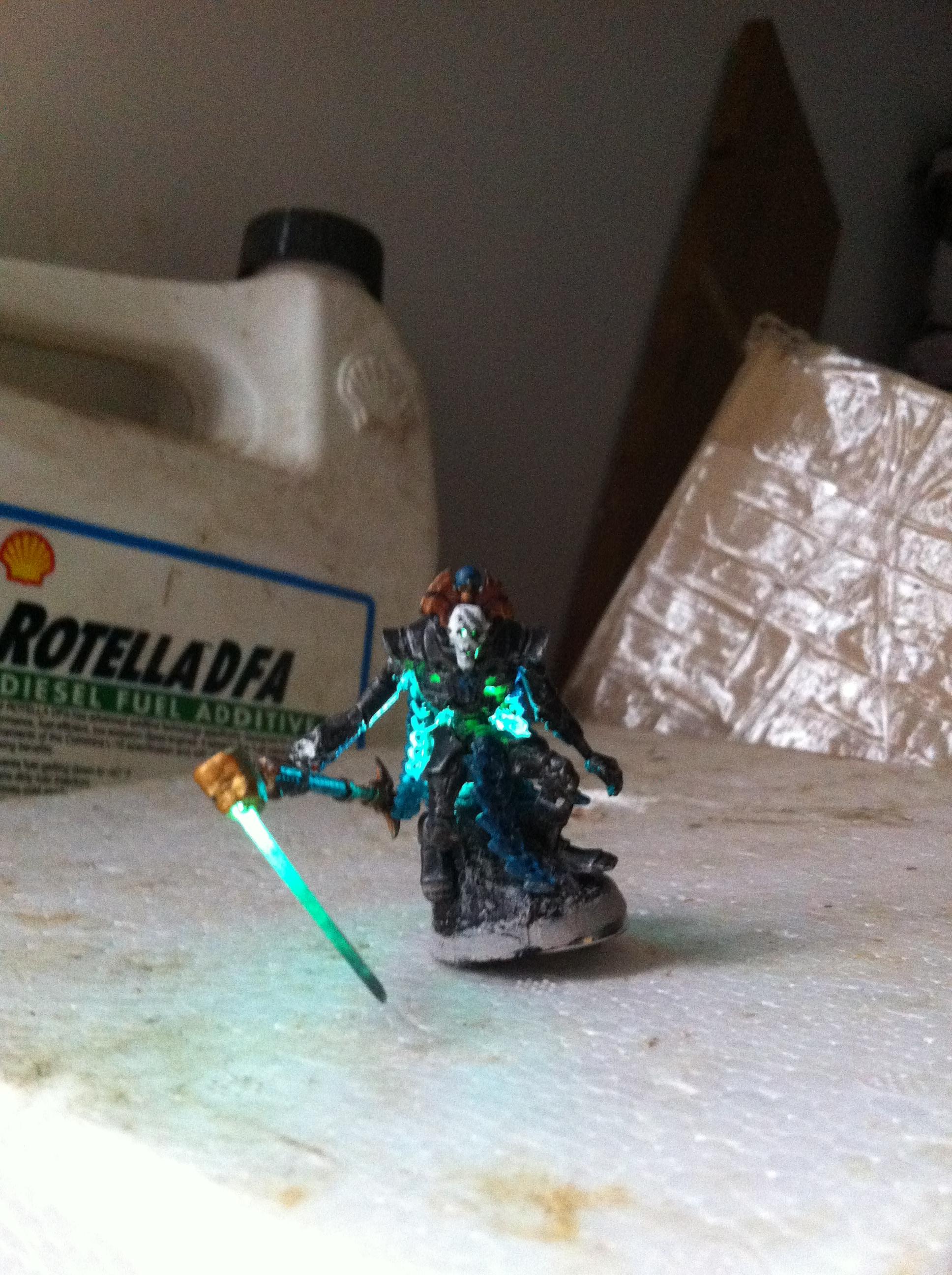 Blue and Green diodes are on