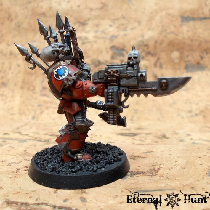 Chaos, Chaos Space Marines, Conversion, Khorne, Terminator Armor, Warhammer 40,000, World Eaters
