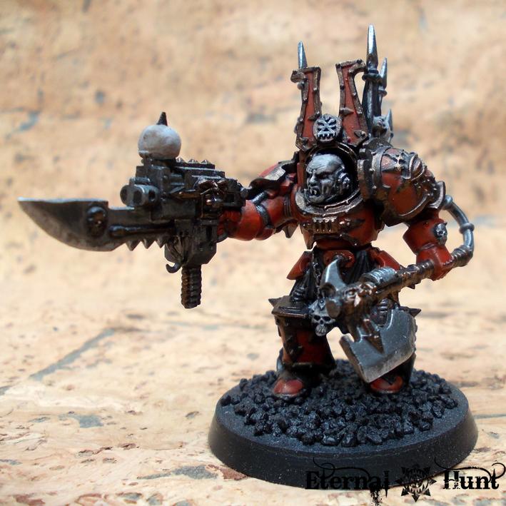 Chaos, Chaos Space Marines, Conversion, Khorne, Terminator Armor, Warhammer 40,000, World Eaters