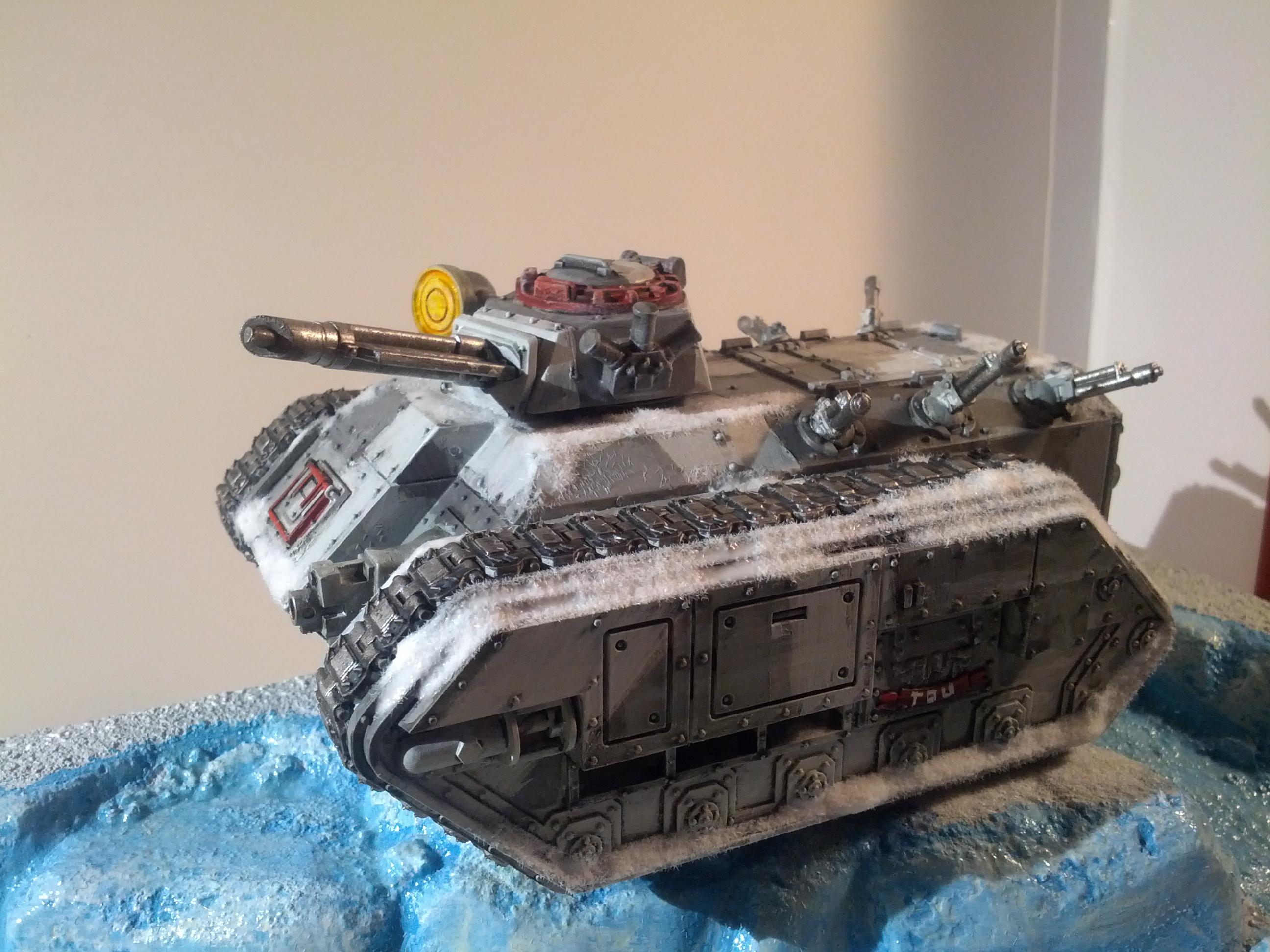 Chimera, Gue'vesa, Heavy Bolter, Imperial Guard, Multilaser, Searchlight, Snow, Tank, Winter