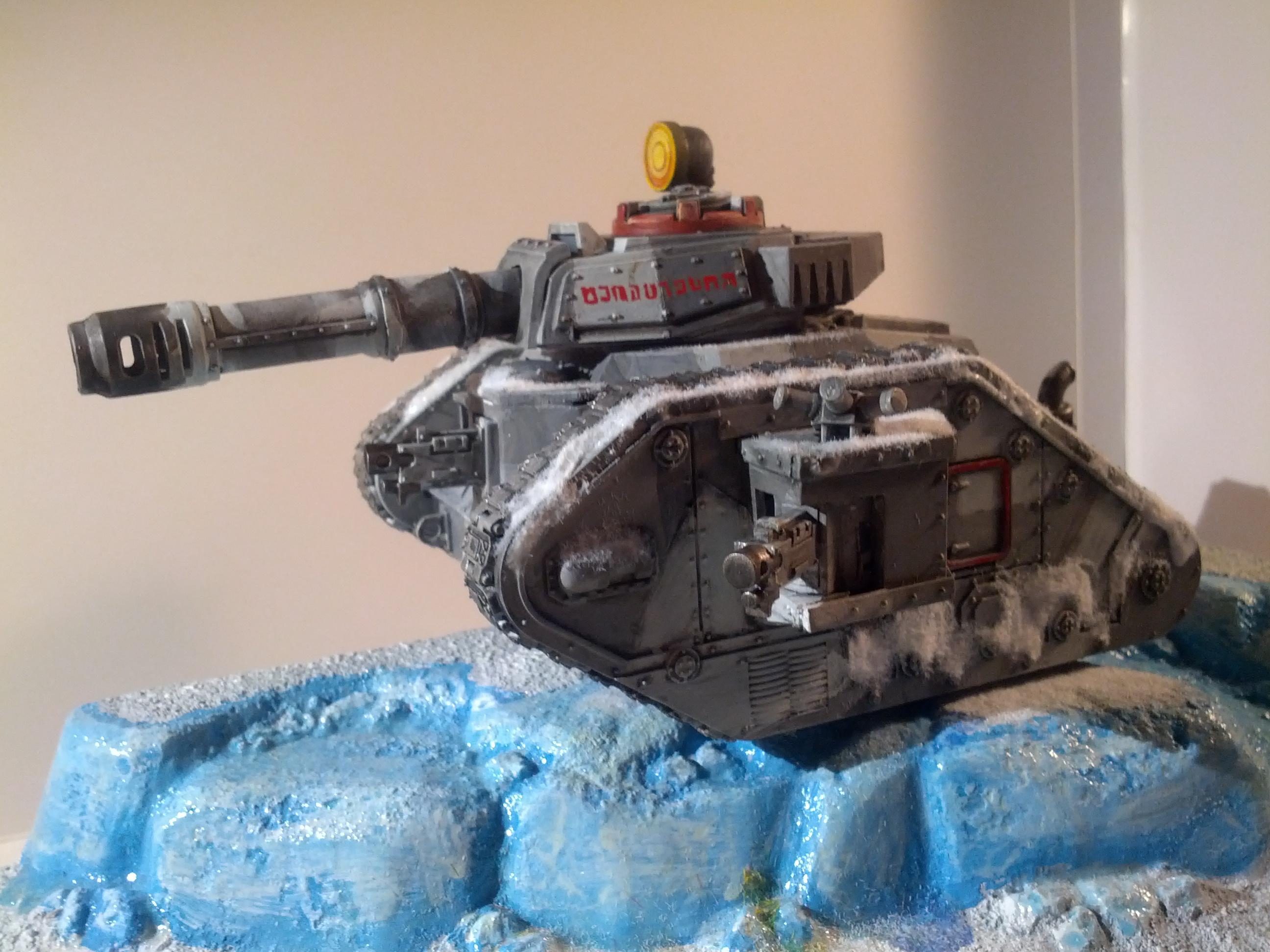 Gue'vesa, Heavy Bolter, Imperial Guard, Leman Russ, Searchlight, Snow, Sponsors, Tank, Vanquisher, Winter