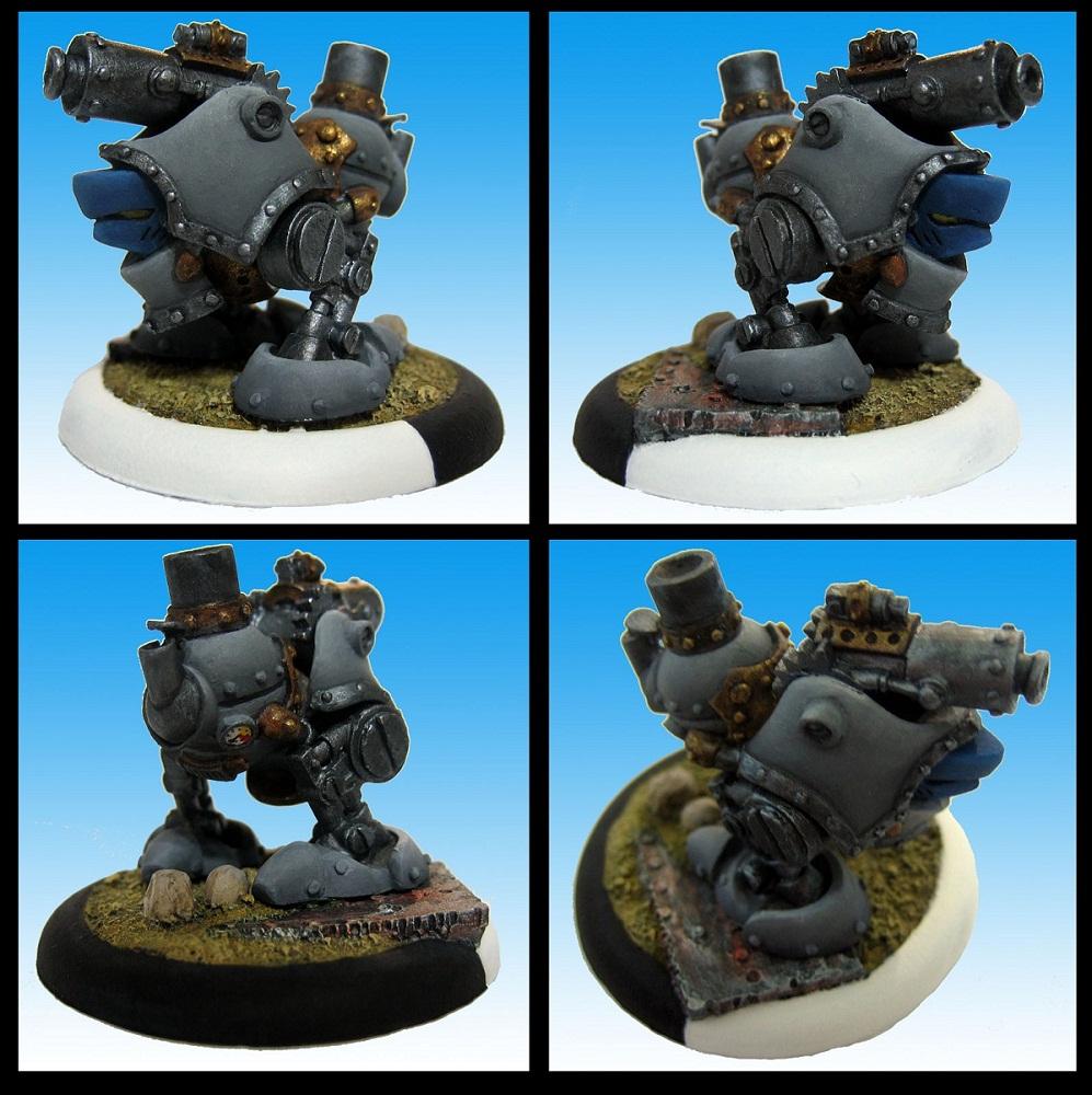 Warmachine, [WM] Grundback Gunner, Blue