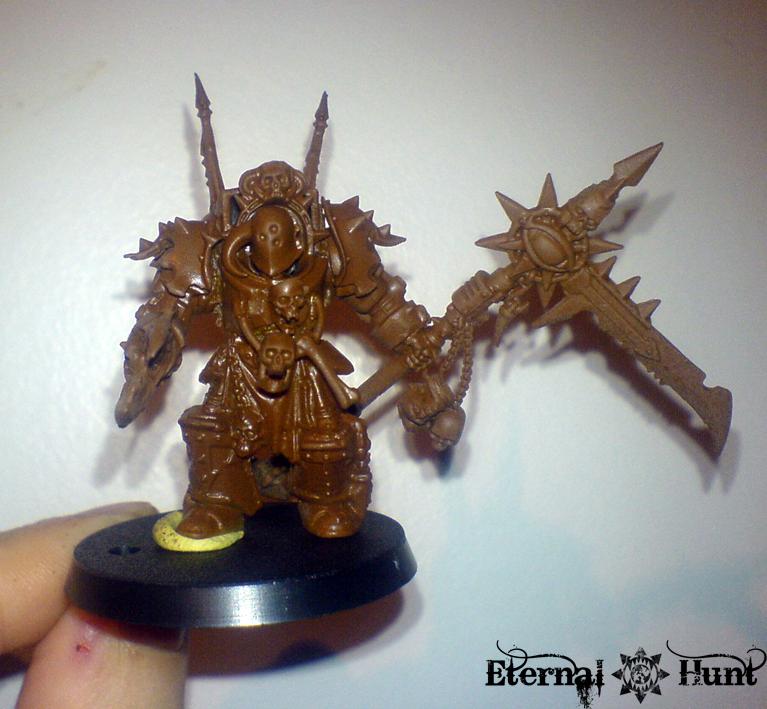 Chaos, Chaos Lord, Chaos Space Marines, Conversion, Death Guard, Nurgle, Plague Marines, Scythe, Terminator Armor, Typhus Counts As, Warhammer 40,000, Work In Progress