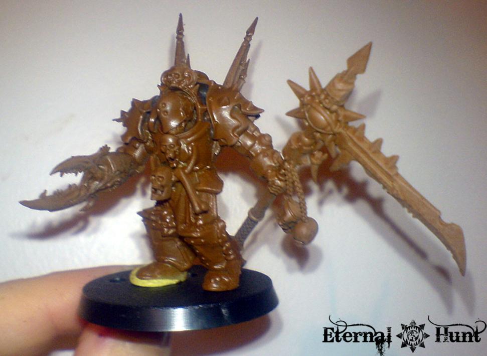Chaos, Chaos Lord, Chaos Space Marines, Conversion, Death Guard, Nurgle, Plague Marines, Scythe, Terminator Armor, Typhus Counts As, Warhammer 40,000, Work In Progress