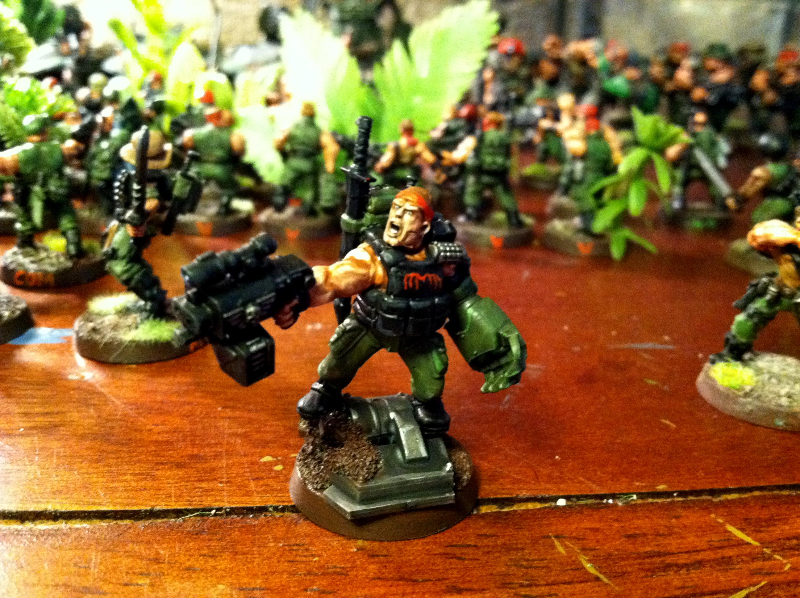 Catachan, Commissar, Imperial Guard, Warhammer 40,000, Warhammer Fantasy, Yarrick