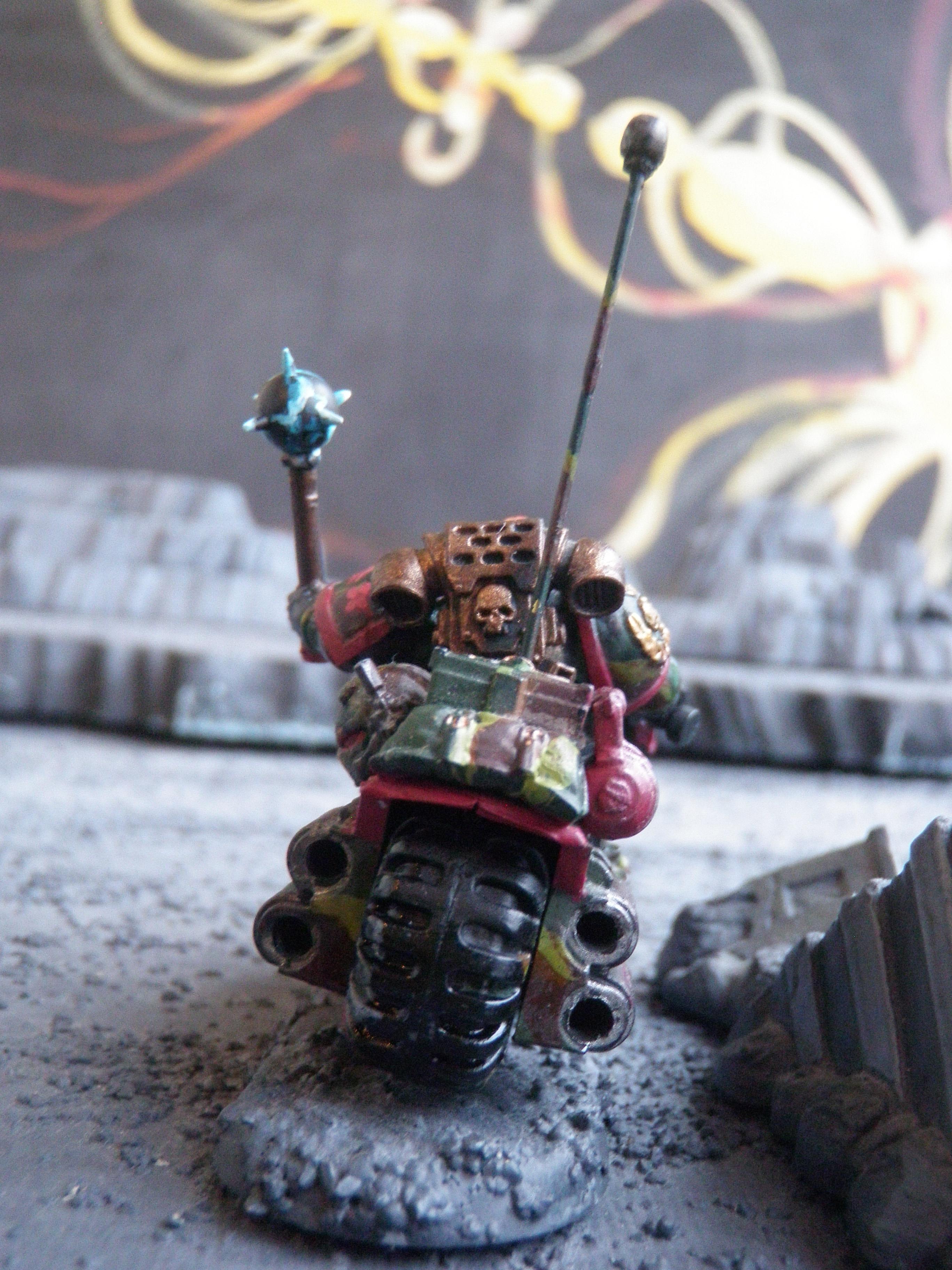 Bike, Camouflage, Power Maul, Sergeant, Space Marines