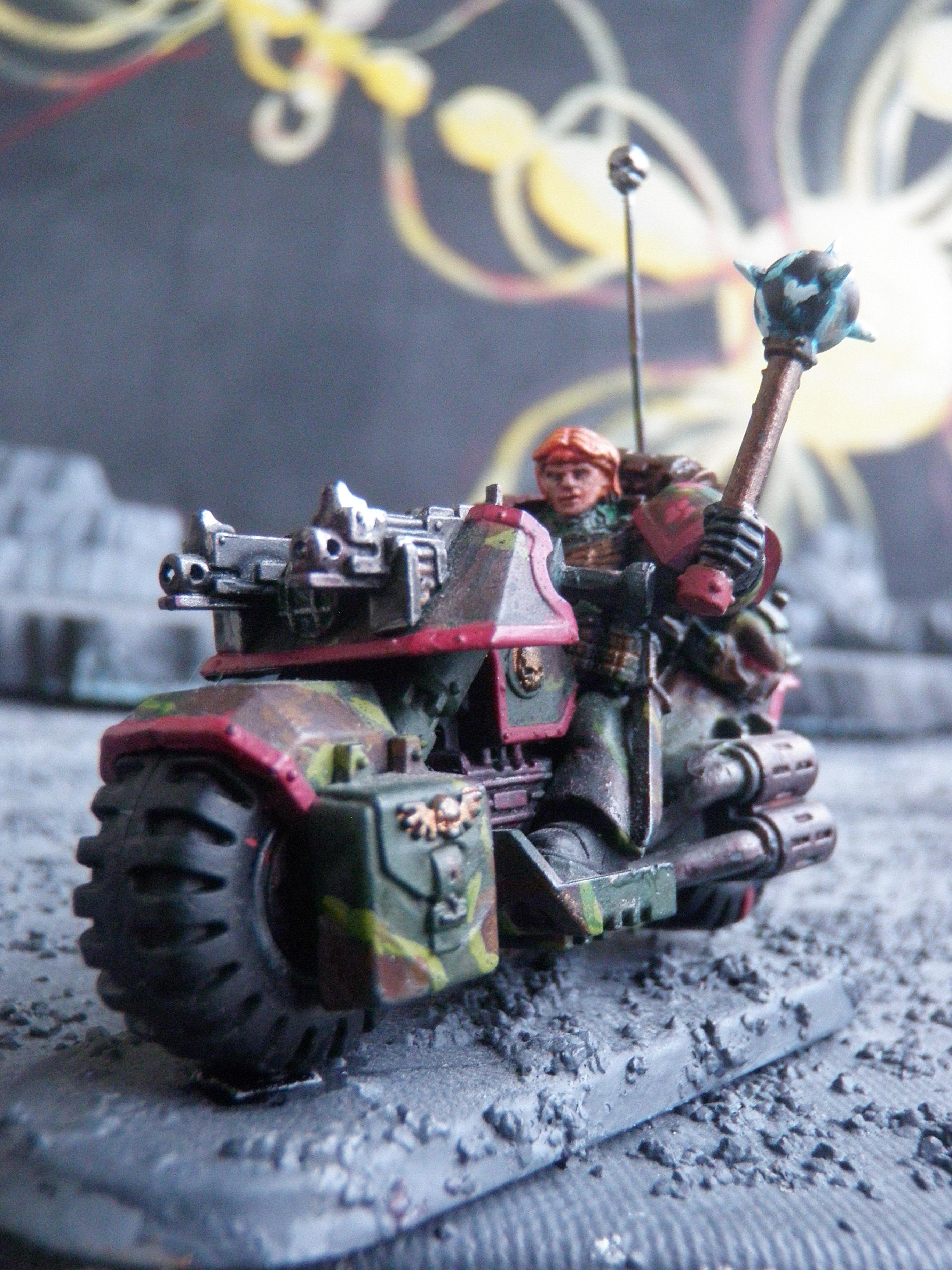 Bike, Camouflage, Power Maul, Sergeant, Space Marines