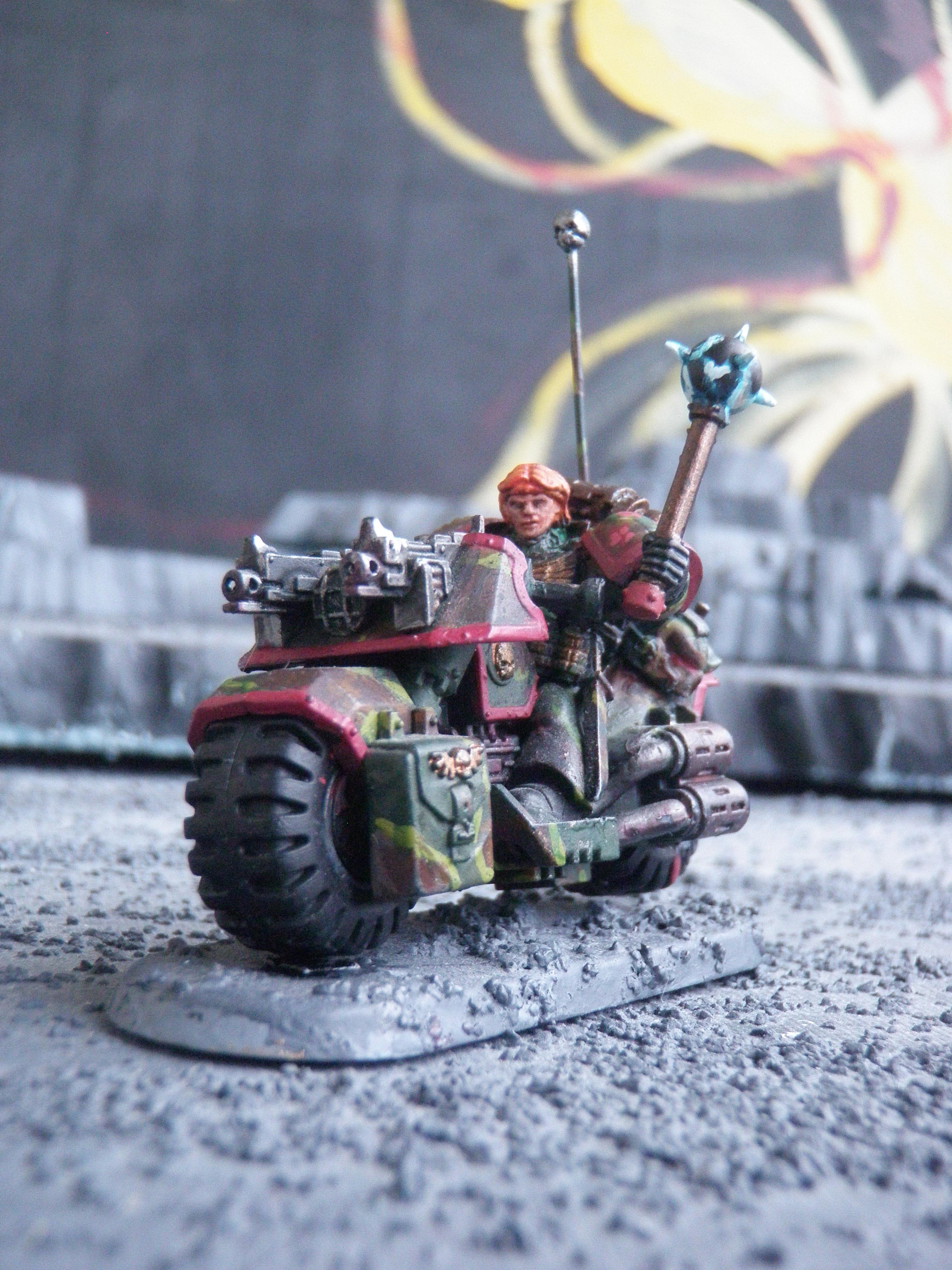 Bike, Camouflage, Power Maul, Sergeant, Space Marines