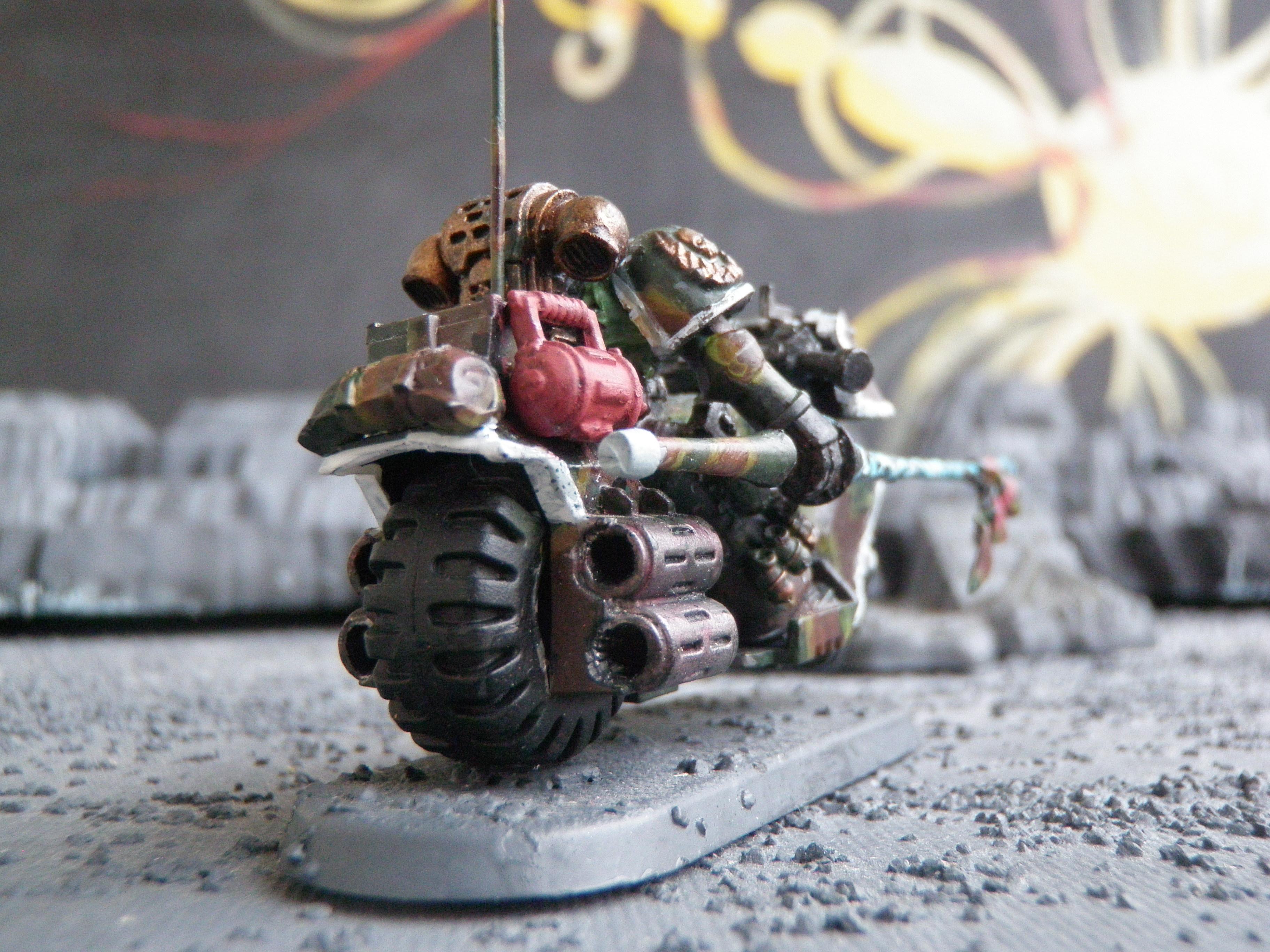 Bike, Camouflage, Melta Bomb, Power Lance, Sergeant, Space Marines