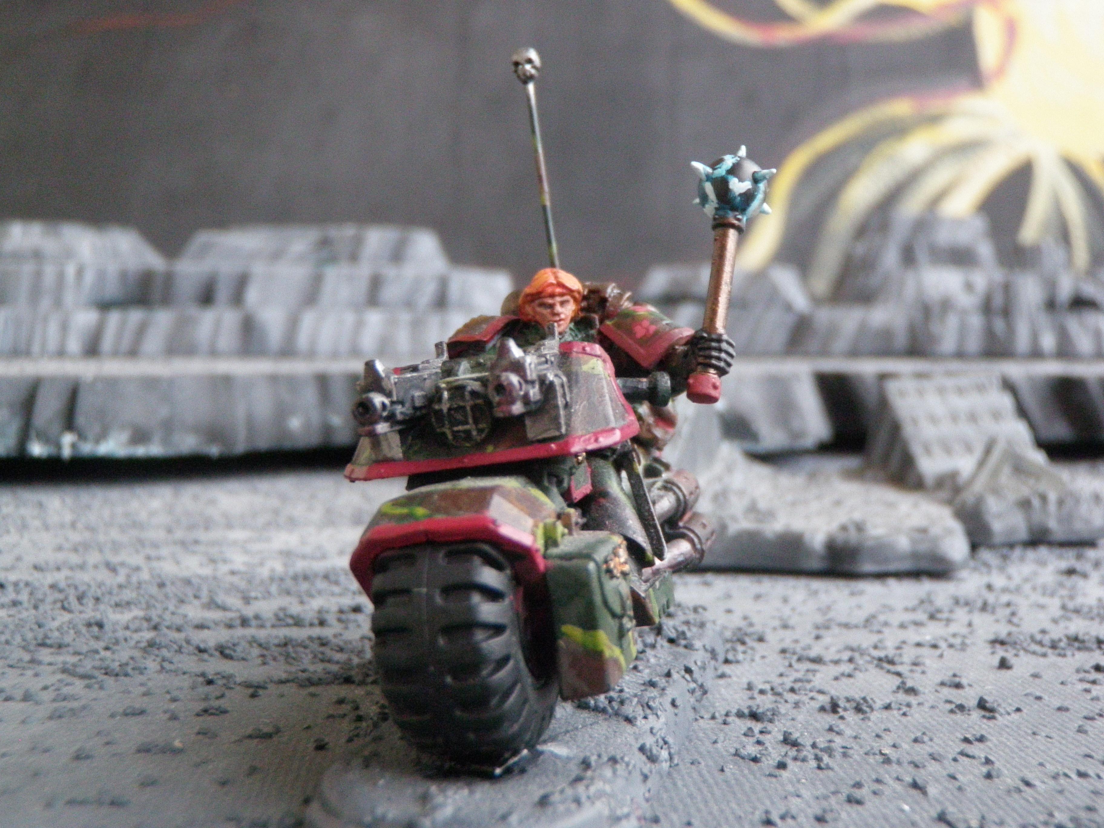Bike, Camouflage, Power Maul, Sergeant, Space Marines