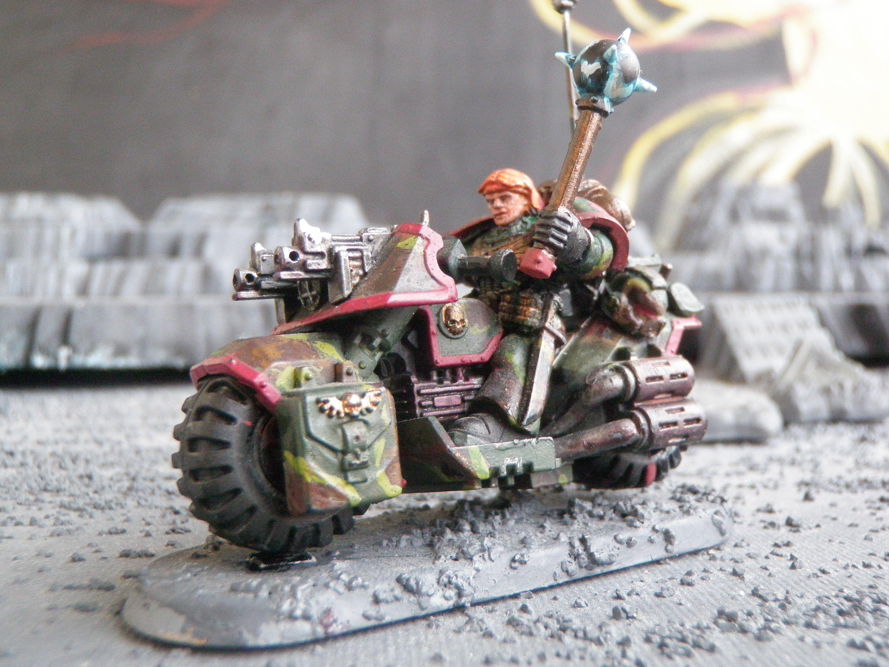 Bike, Camouflage, Power Maul, Sergeant, Space Marines