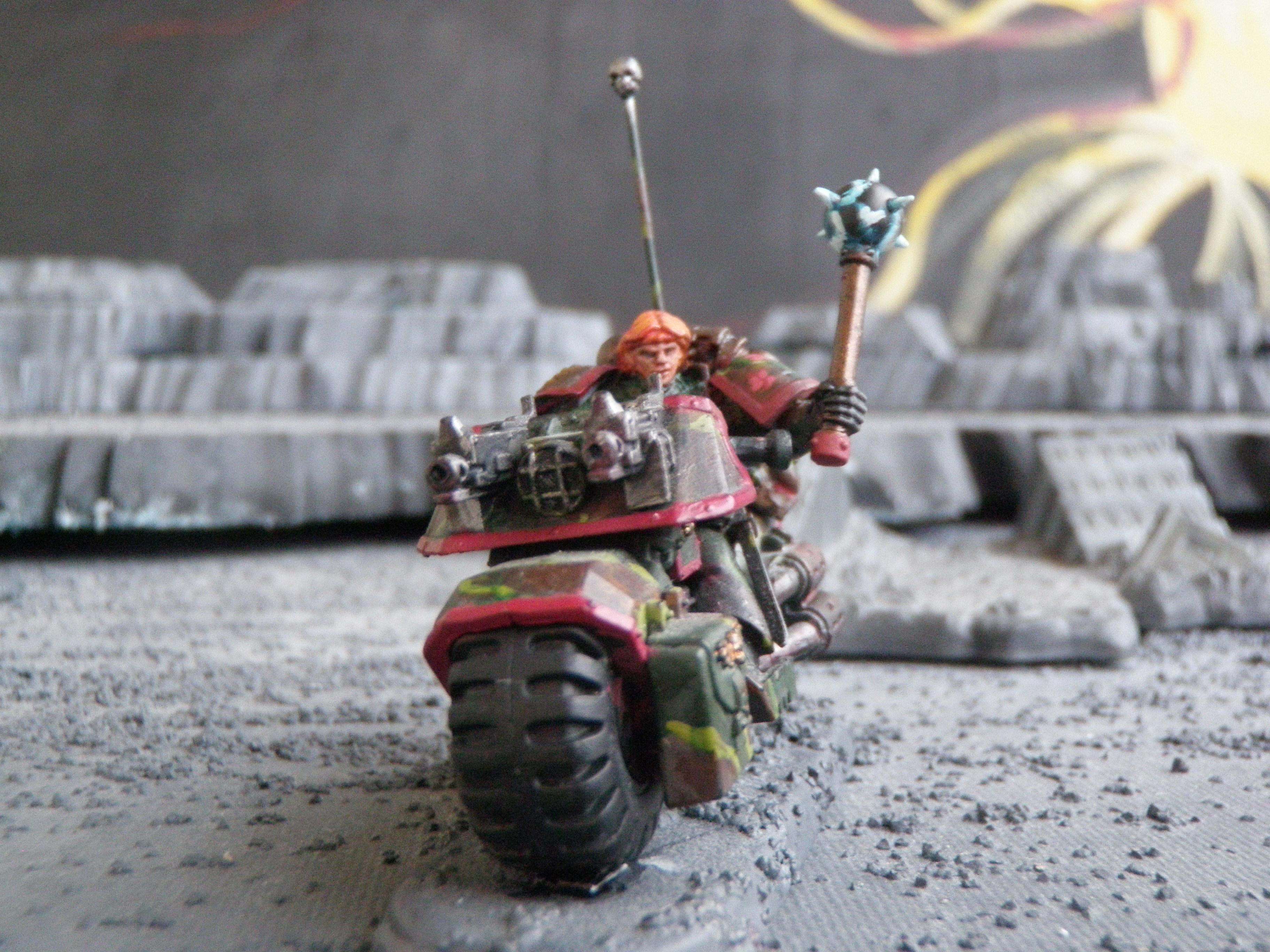 Bike, Camouflage, Power Maul, Sergeant, Space Marines