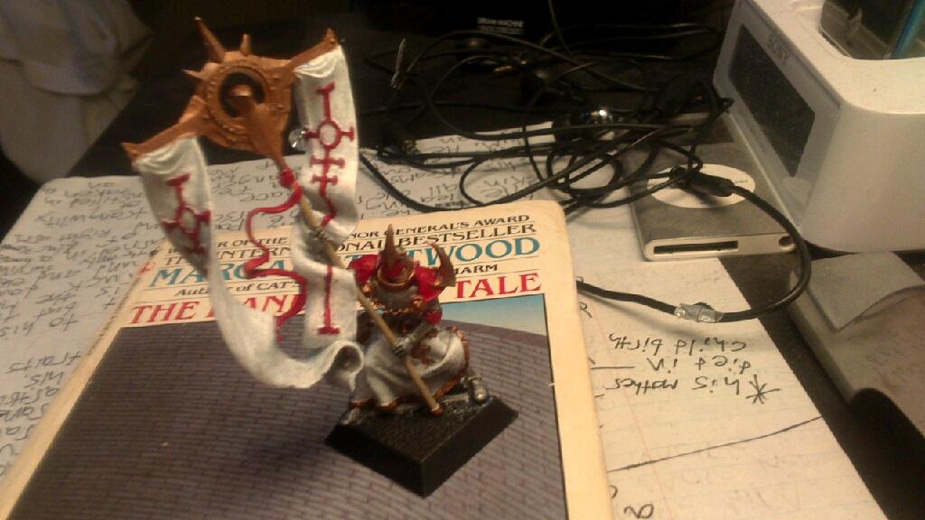 High Elves, Knights, Ragnarok, Red, Standard, Warhammer Fantasy