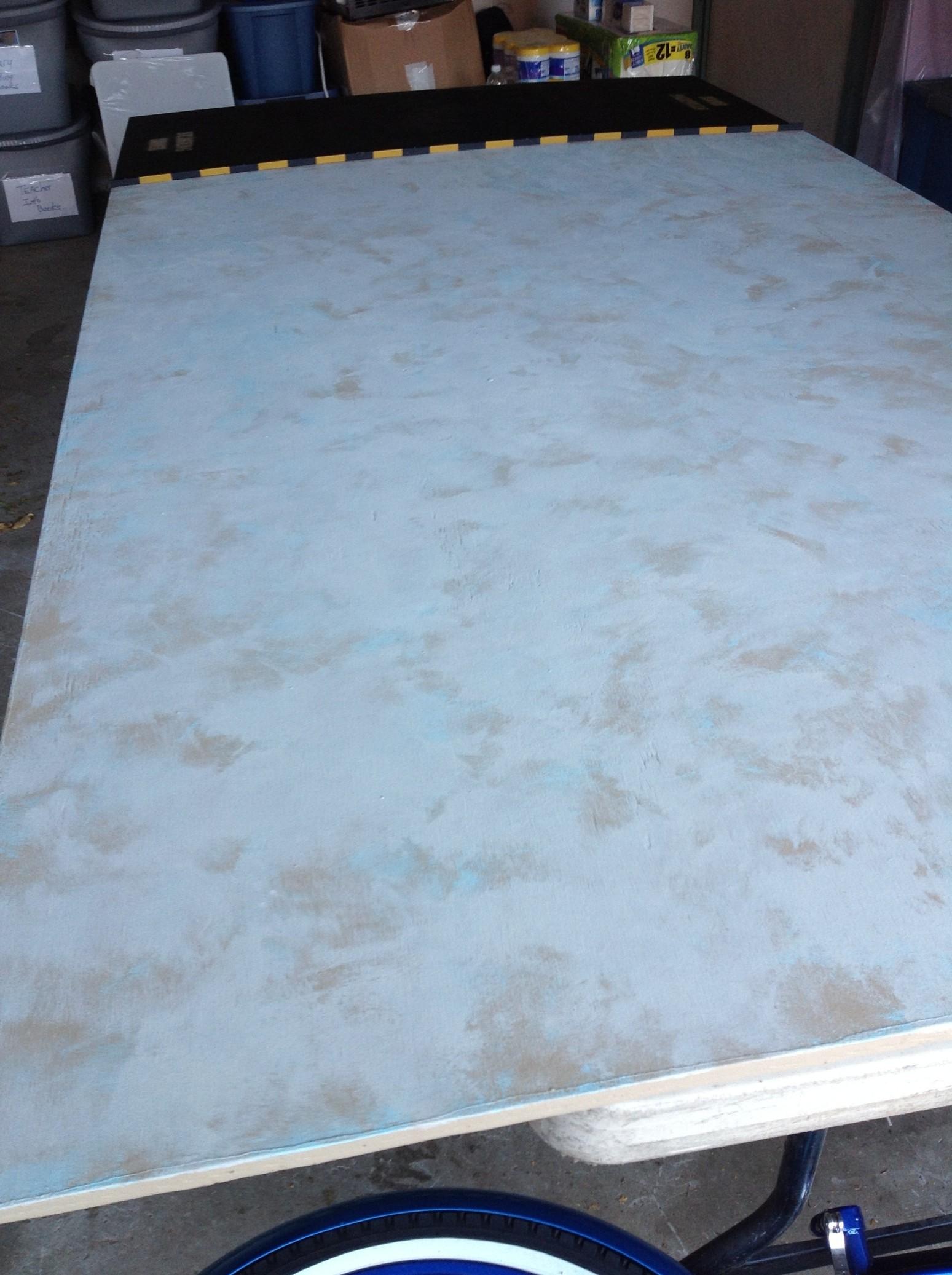 length view of my 4'by 8' game table