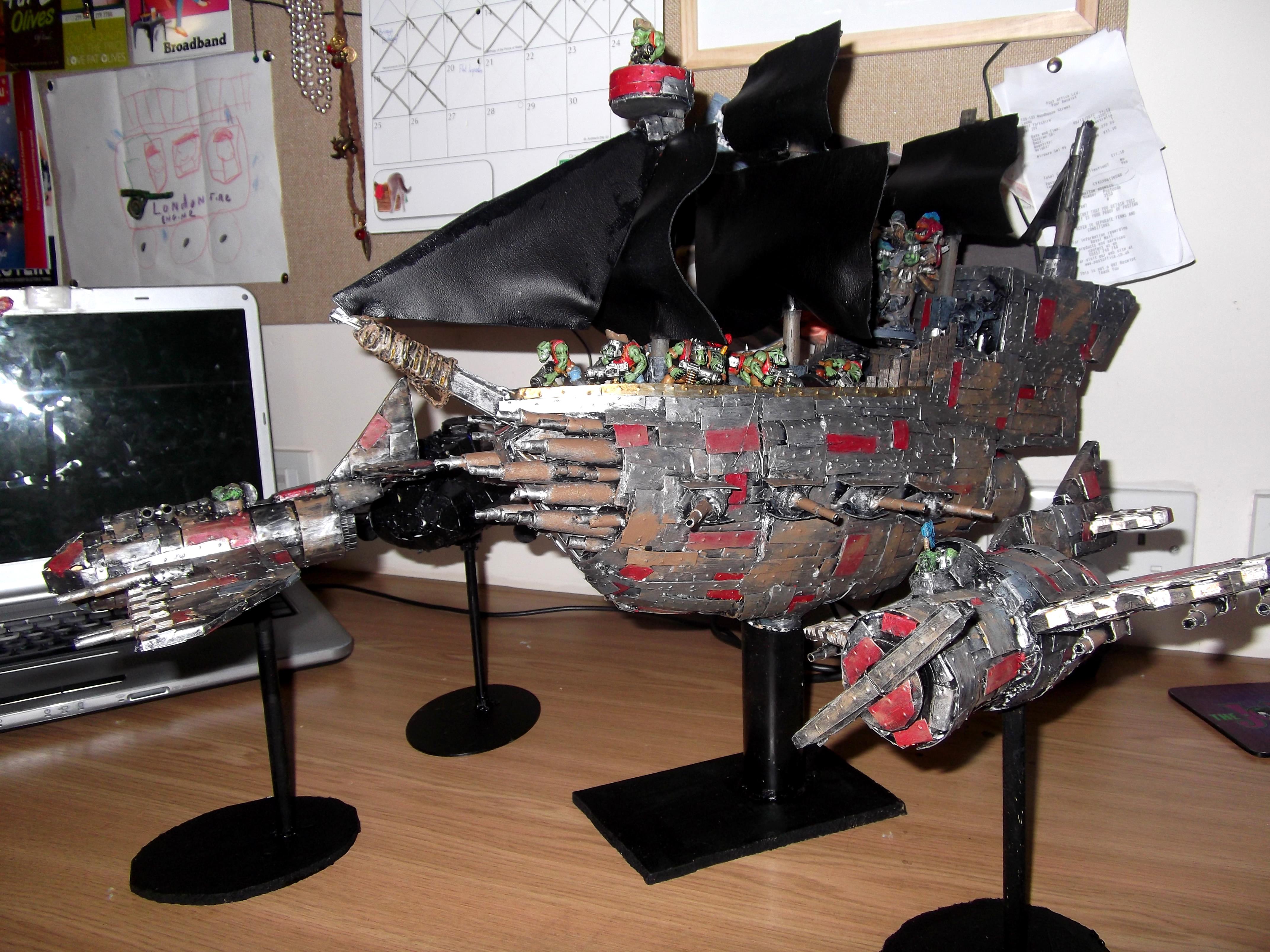 Apocalypse, Blasta Bommer, Dakkajet, Flyer, Orks, Painted, Scratch Build
