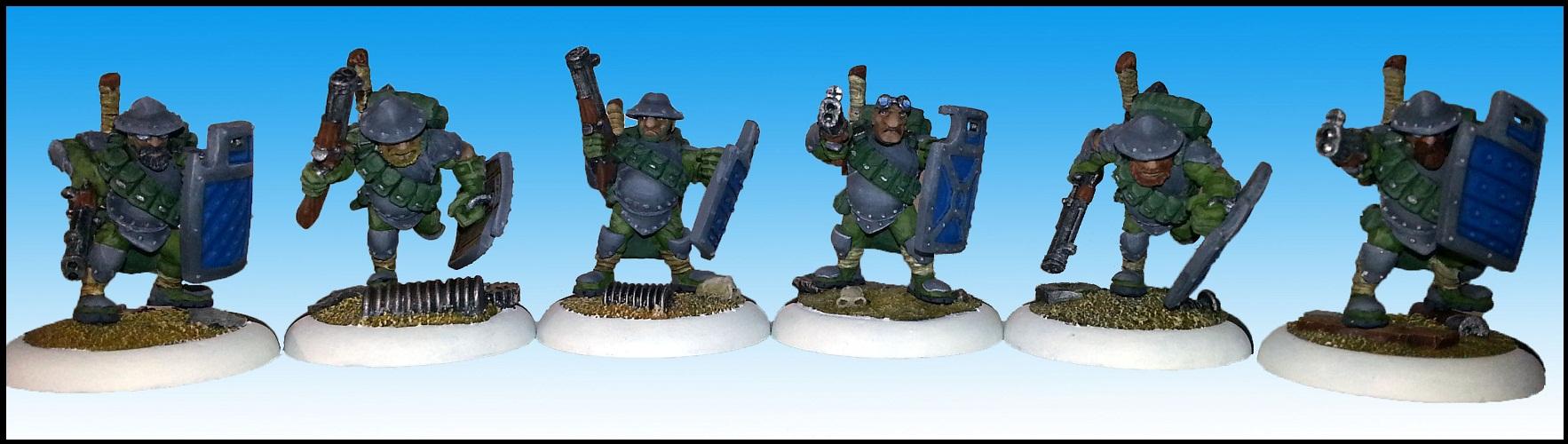 [WM] Hammerfall High Shield Gun Corps, Blue (Min Unit)