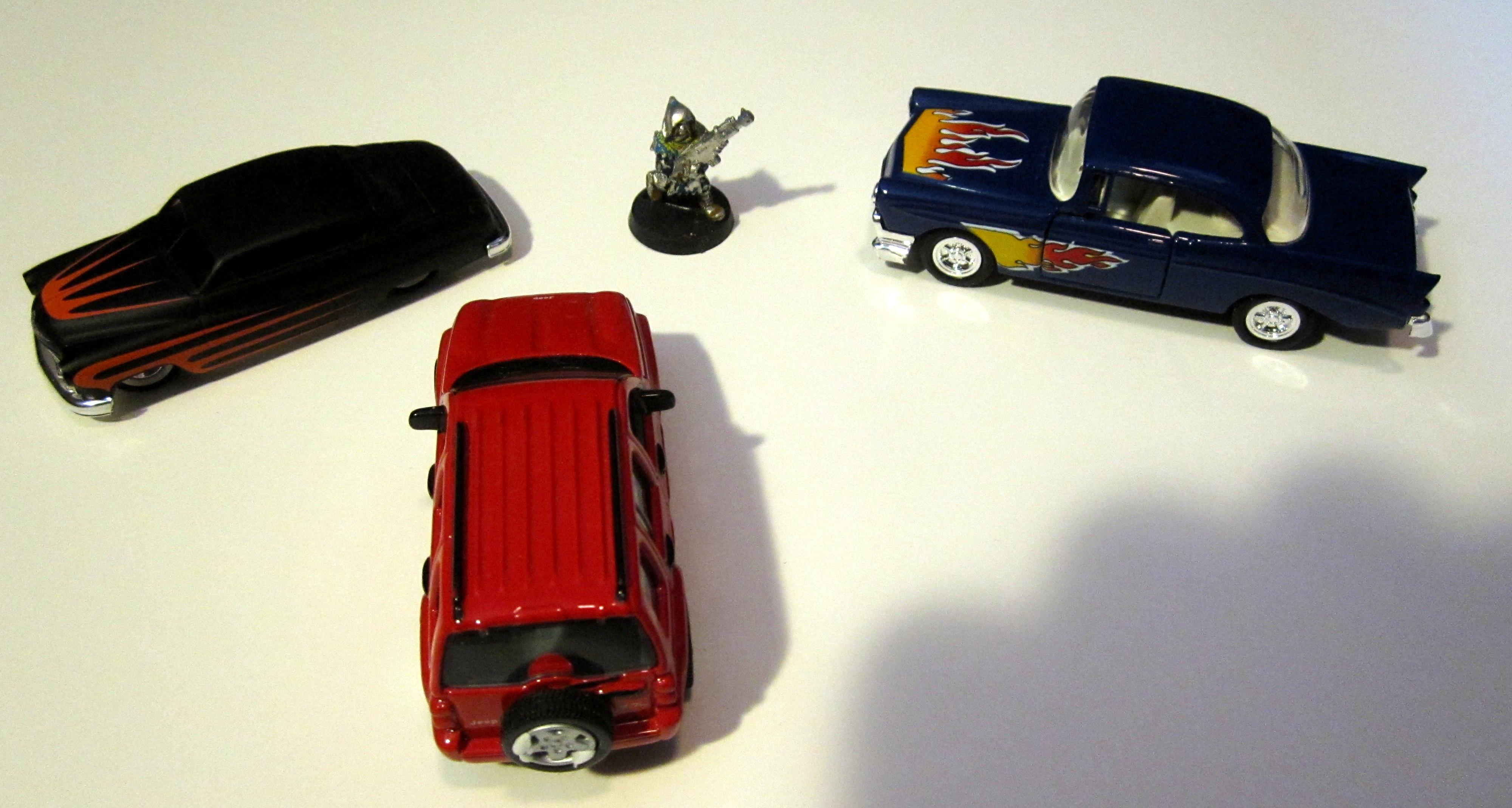 Cars, Civilian, Toy, Truck, Van