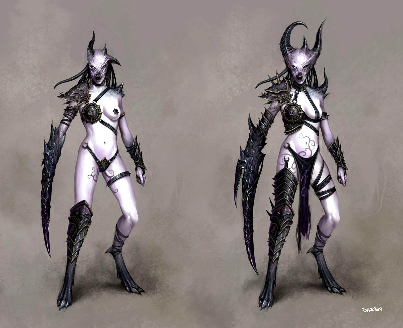 Concept, Daemonettes, Warhammer Online